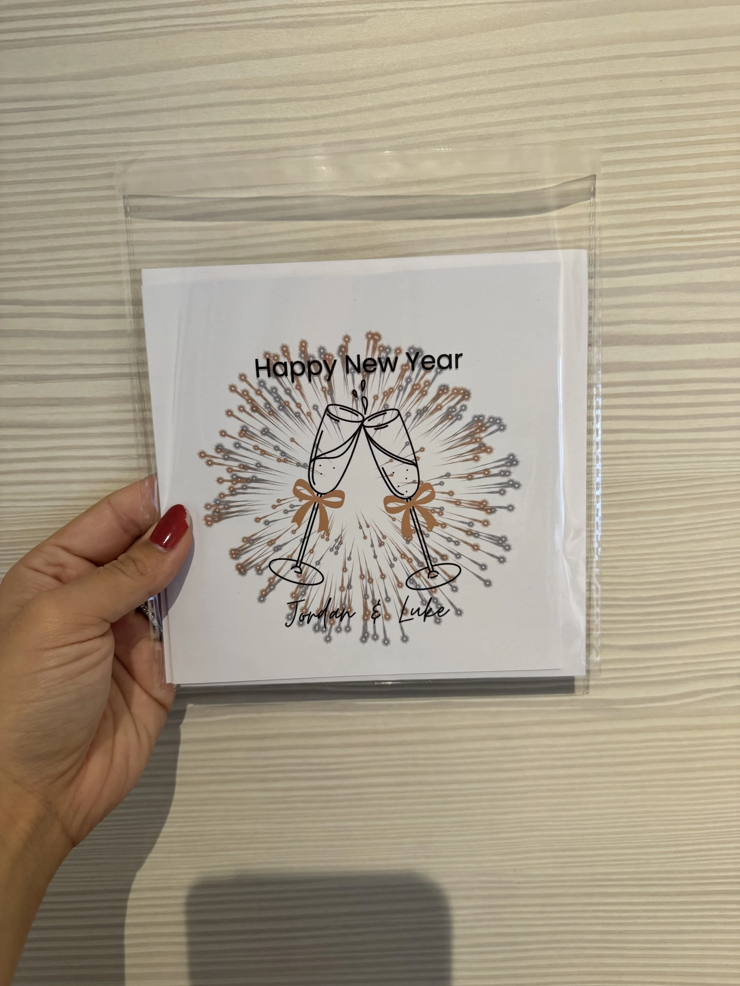 Happy New Year Personalized Card