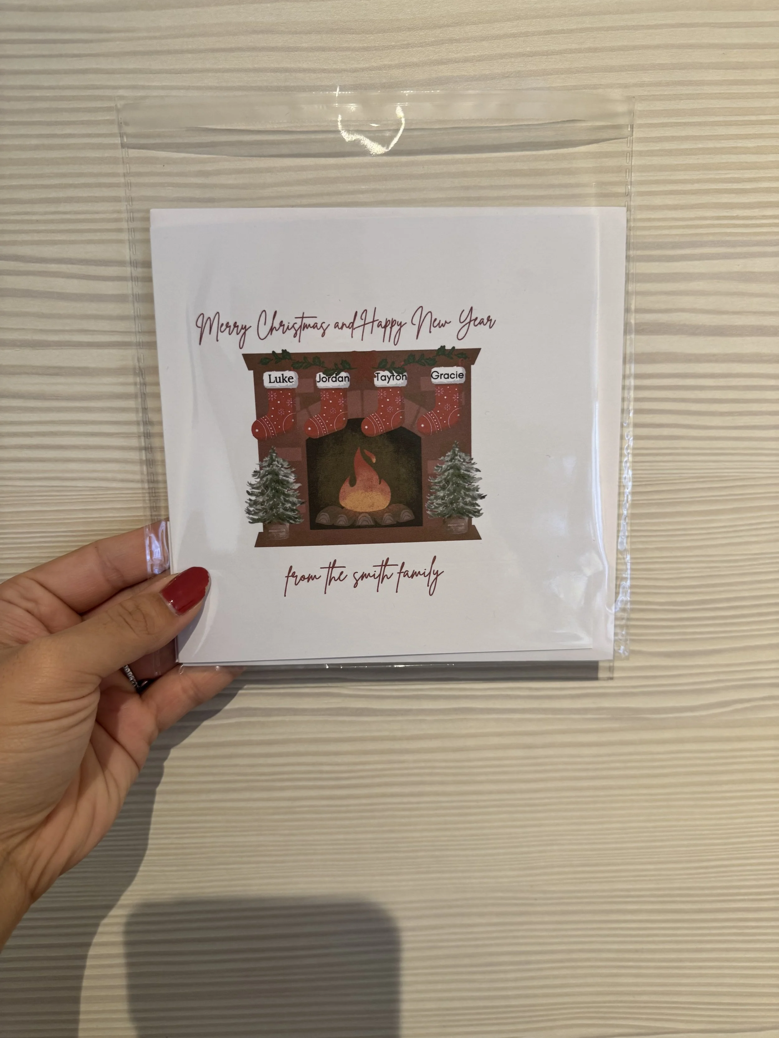 Personalised Family Christmas Card