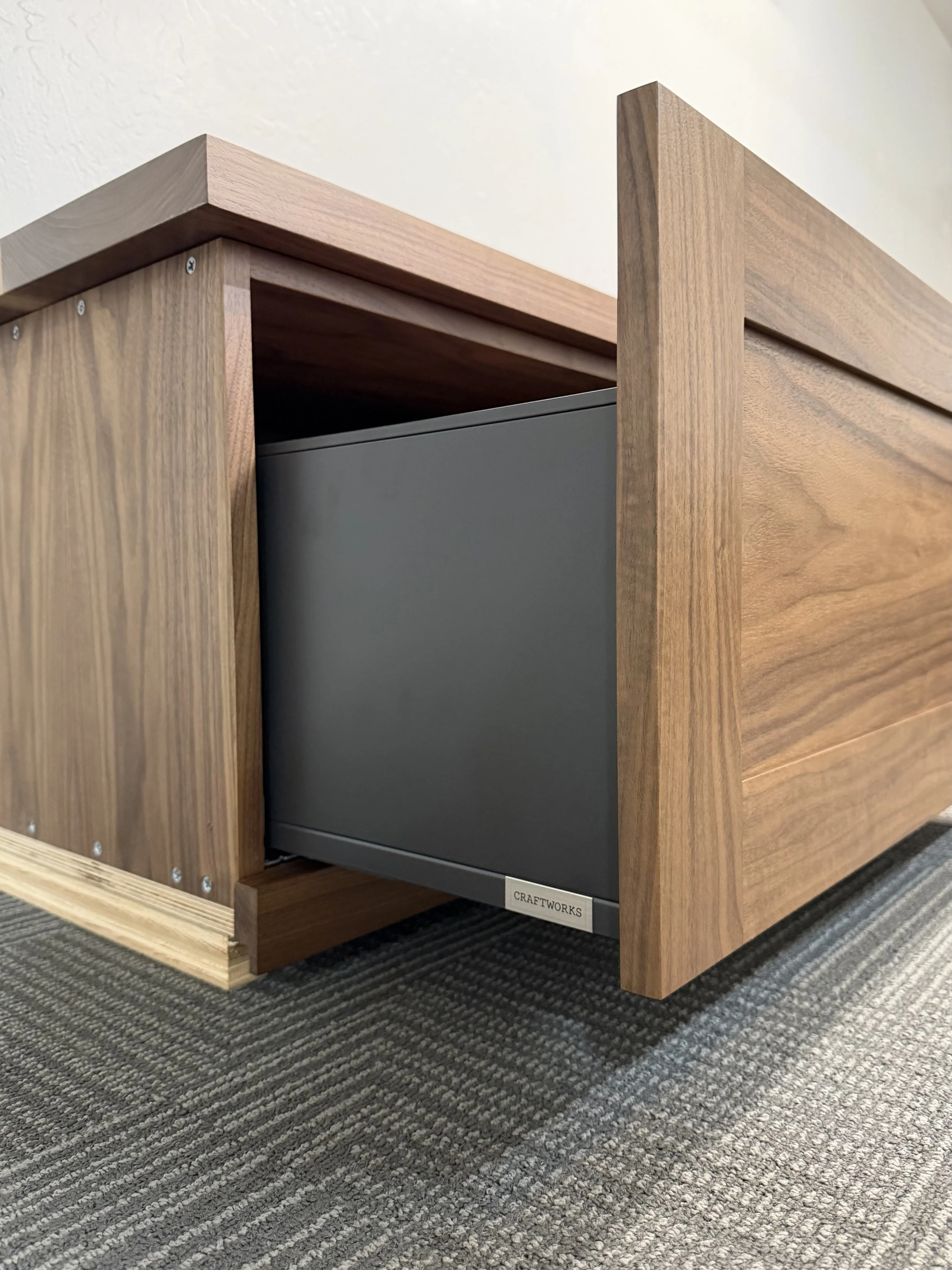 Walnut Window Bench