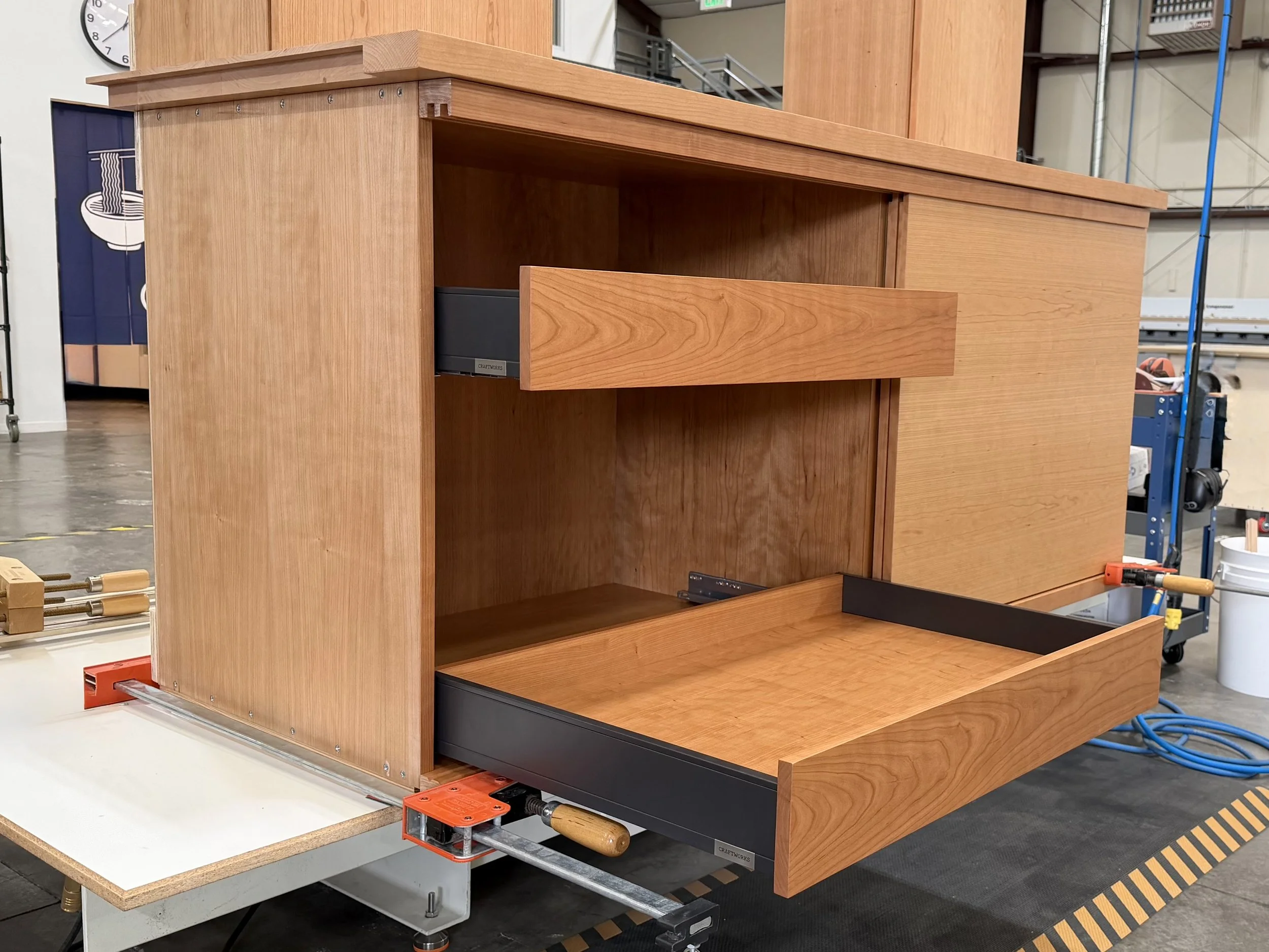 Cherry bathroom storage - Rollouts