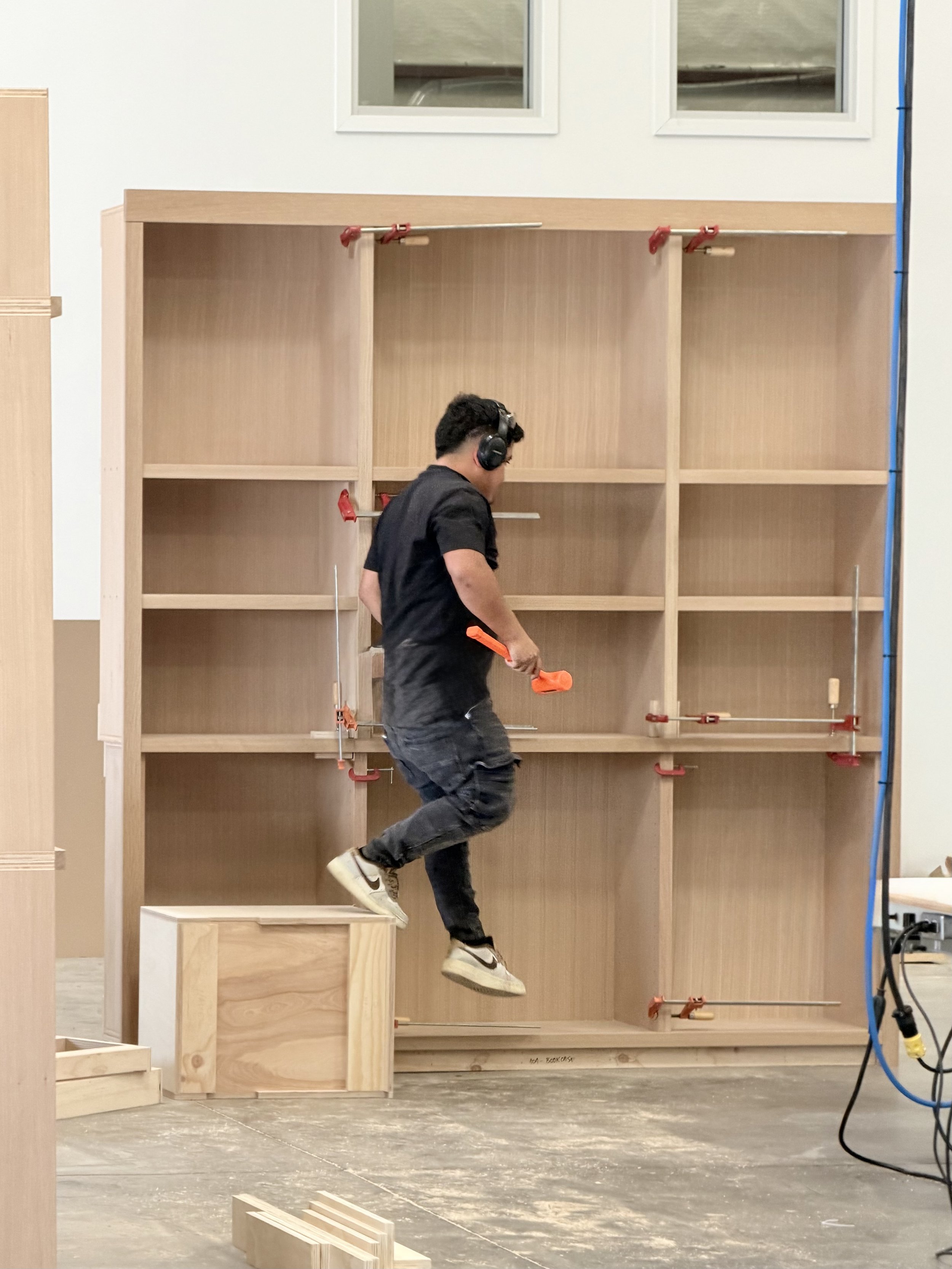 Rift White Oak Built-In Bookcase