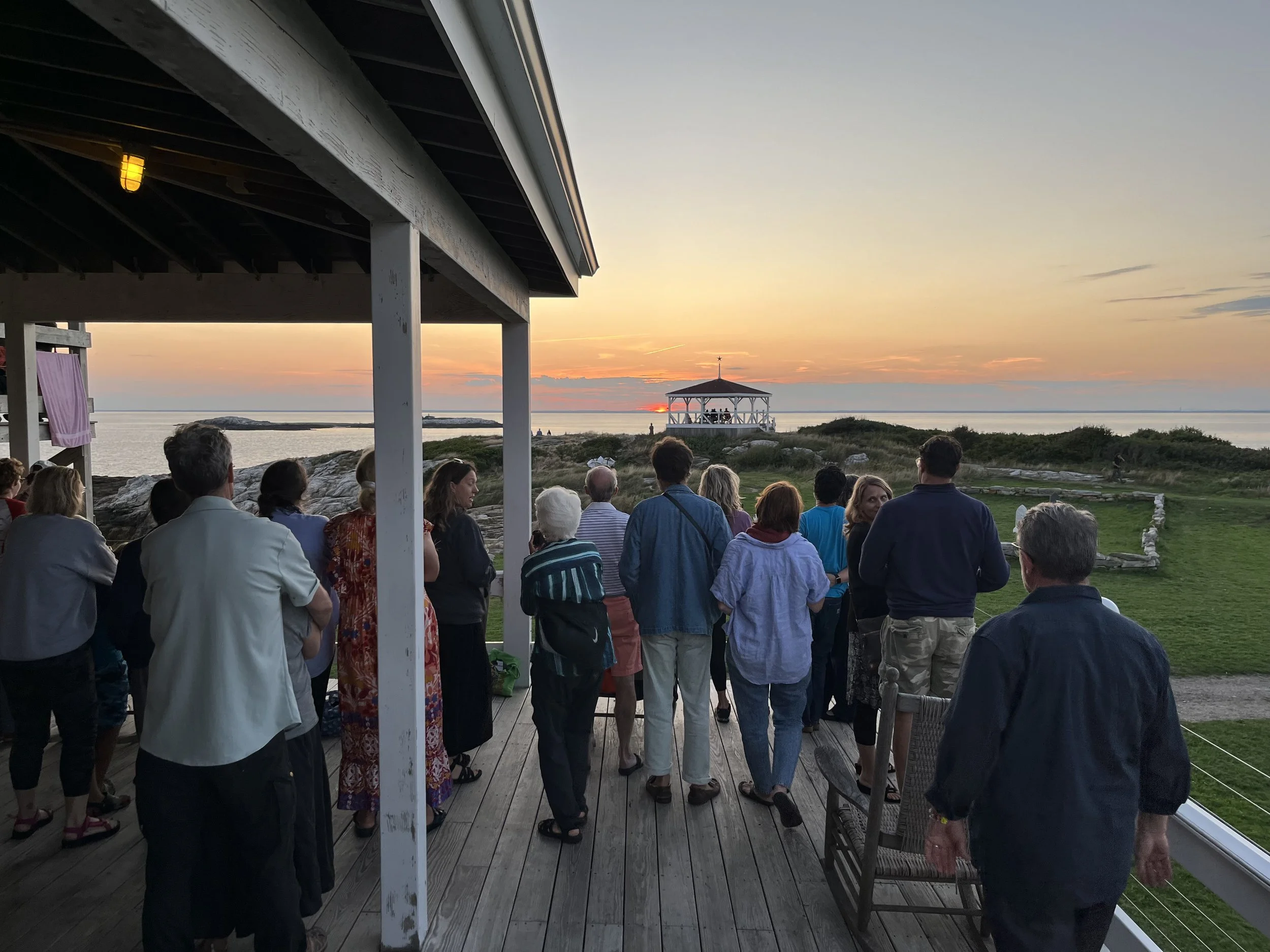 Picture of Star Island sunset from porch