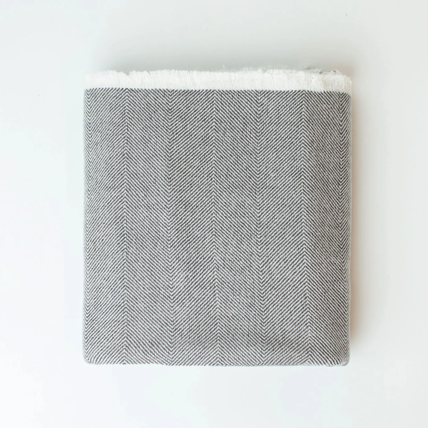 Luxury Herringbone Cashmere Blanket