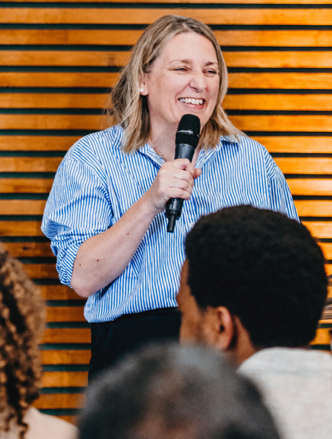 Jo Town speaking