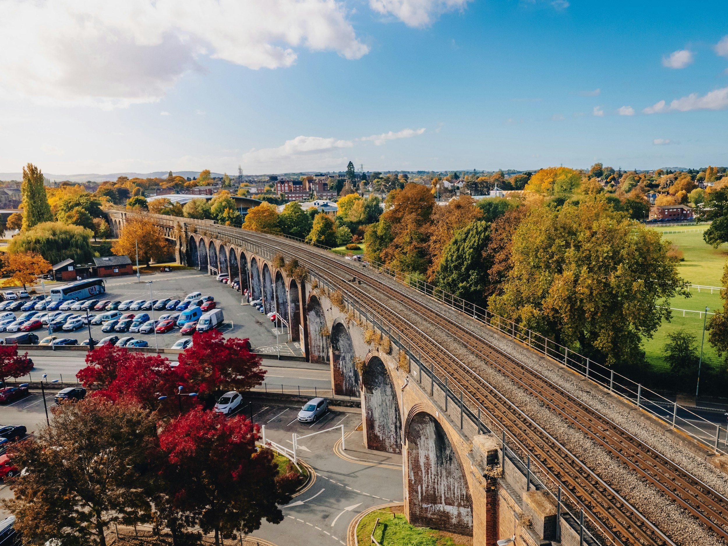 image of Worcester's railway viaduct