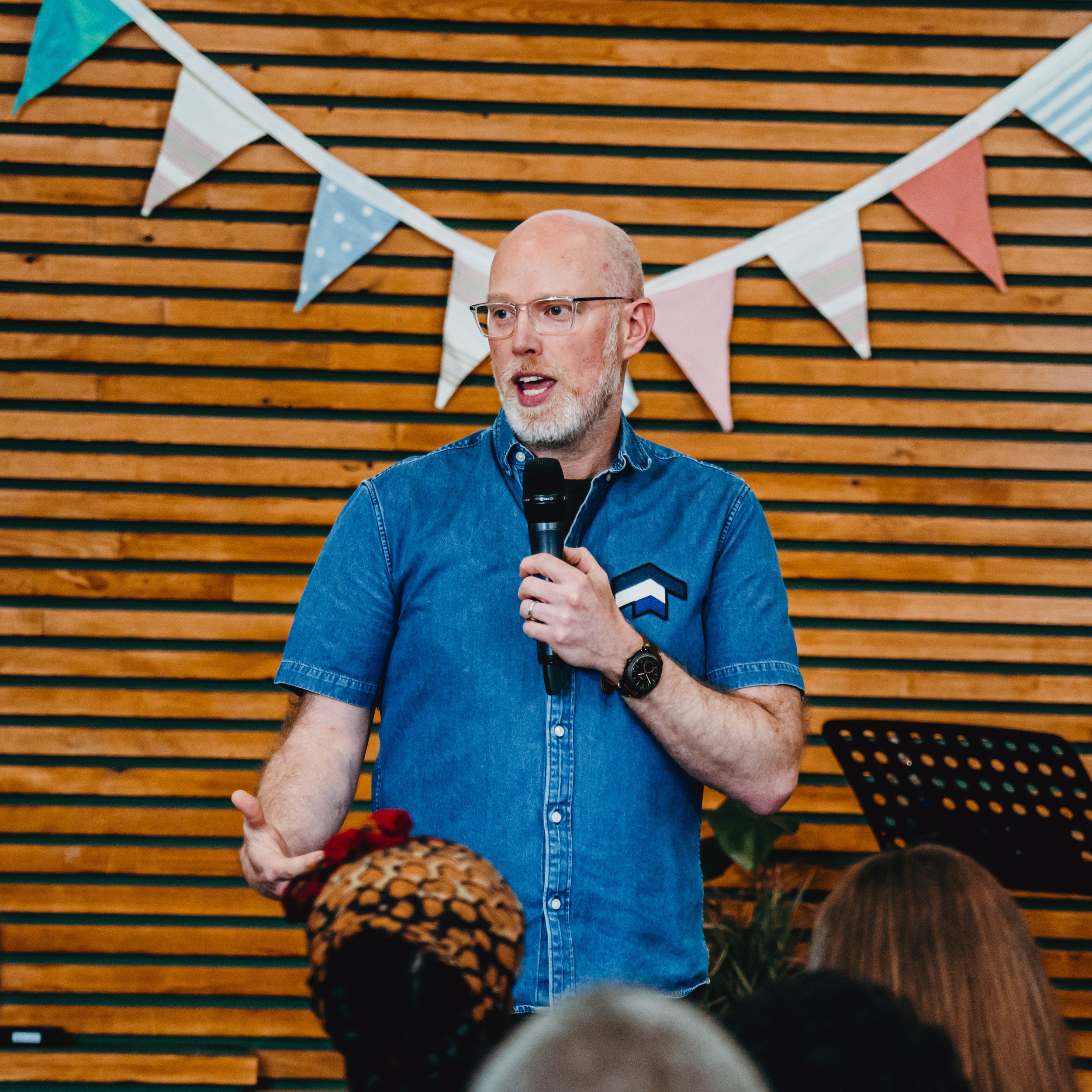 Pastor Matt preaching