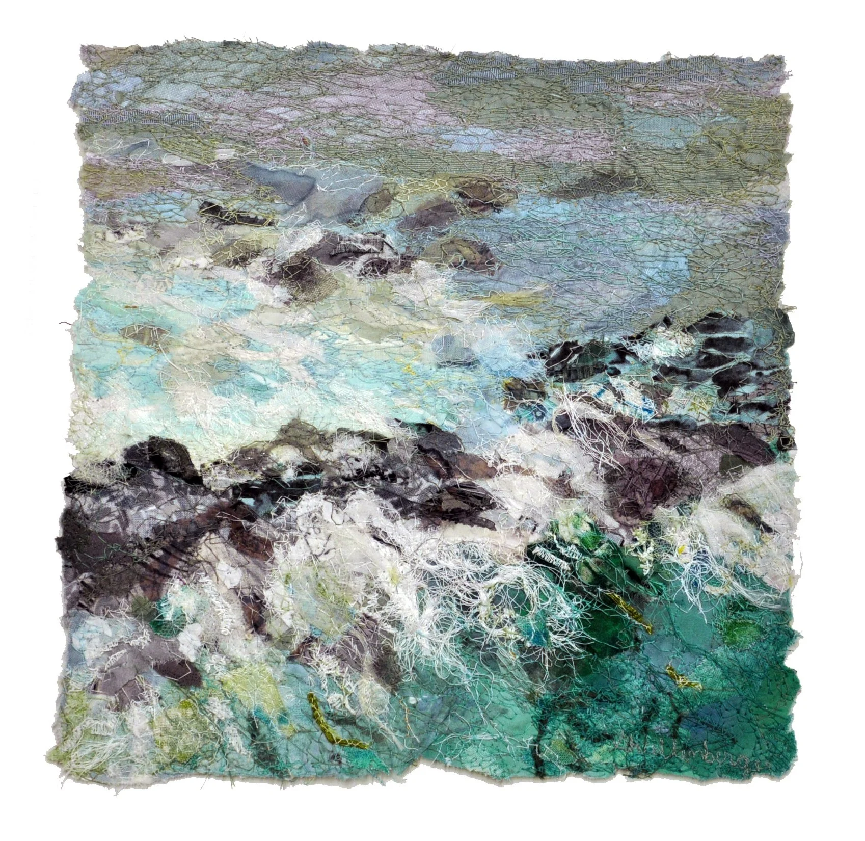 WAVE 7 -   SOLD  
 
piece - 10 x 10   
framed 21" x 21"
