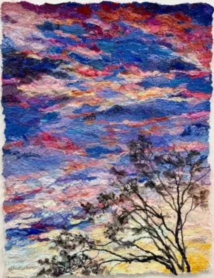 SUNRISE I  
piece 17x13  
framed 28x25
