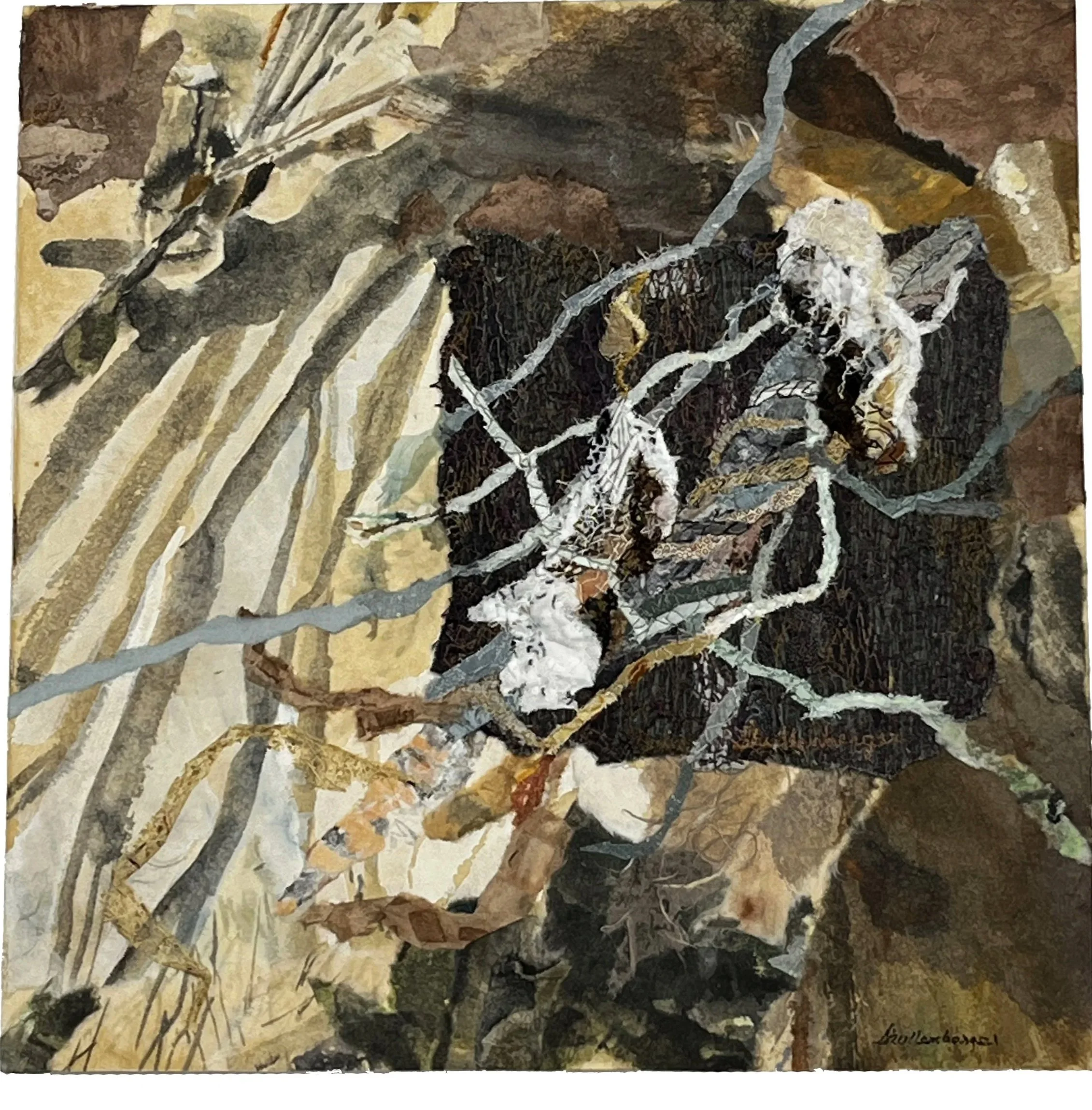 DRIED VINE
 
piece mounted on a wooded box   12" x 12" x 2