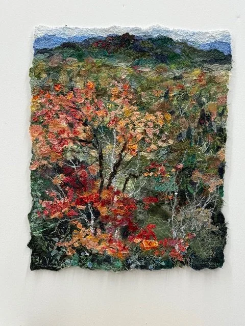 LIBBY'S LOOK HIKE  
piece 12x9  
framed 21x19