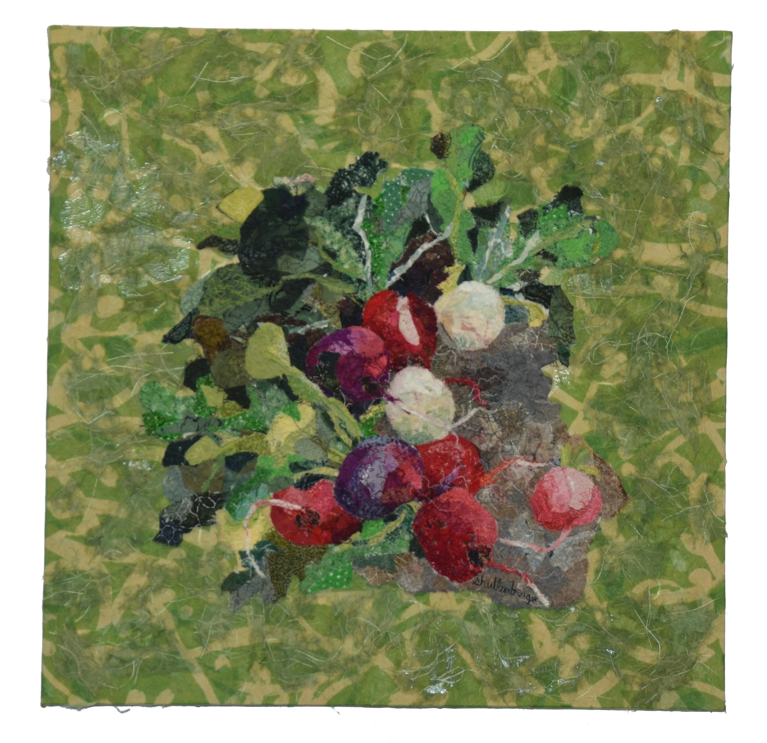 RADIESHS -   SOLD  
 
piece mounted on a wooded box   18" x 18" x 2