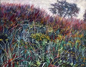 WILDFLOWER HILL
 
15" x 16" piece
 
26" x 27" framed