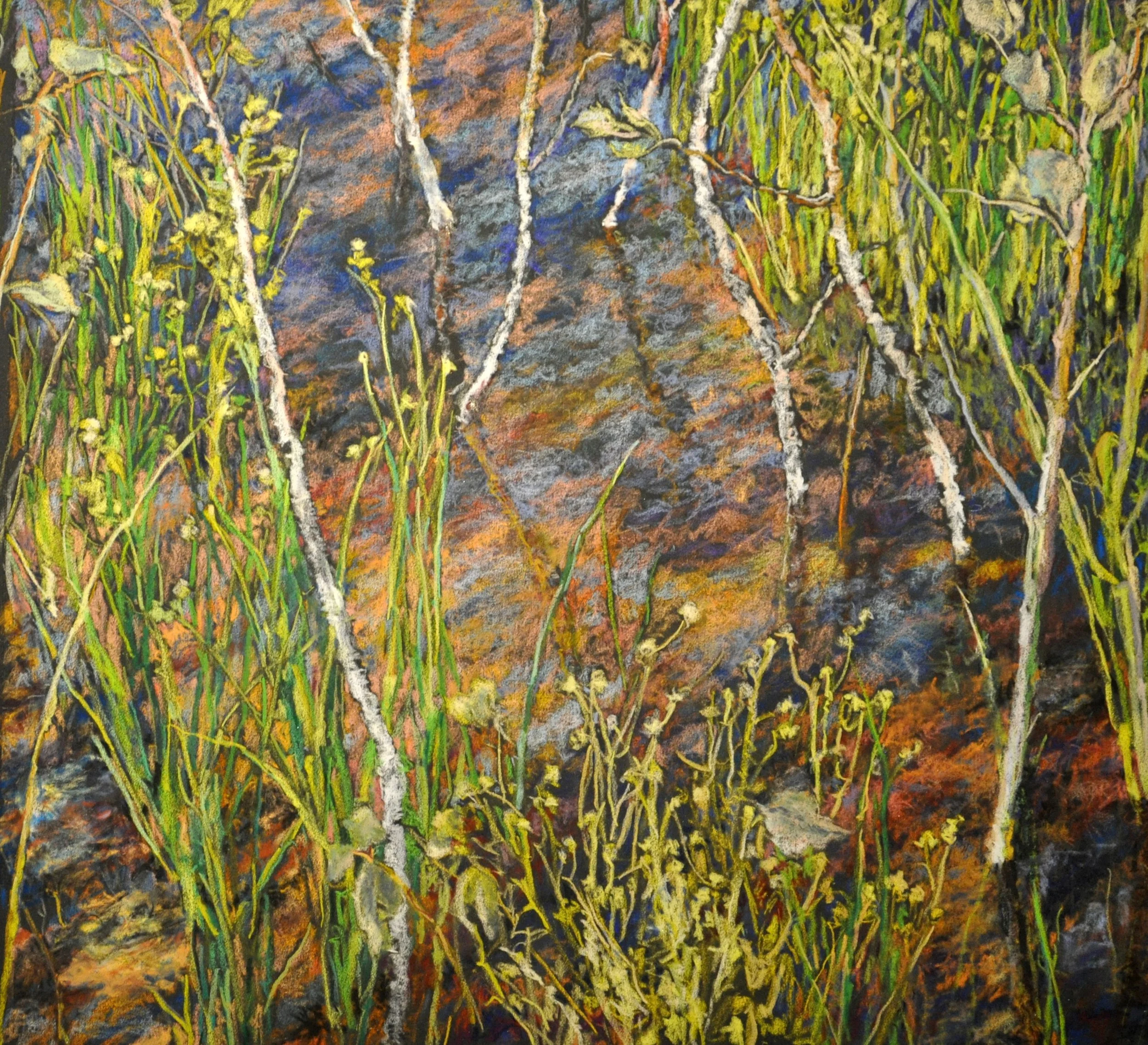 SHALLOW WATER
 
14" x 10" piece
 
24" x 20" framed