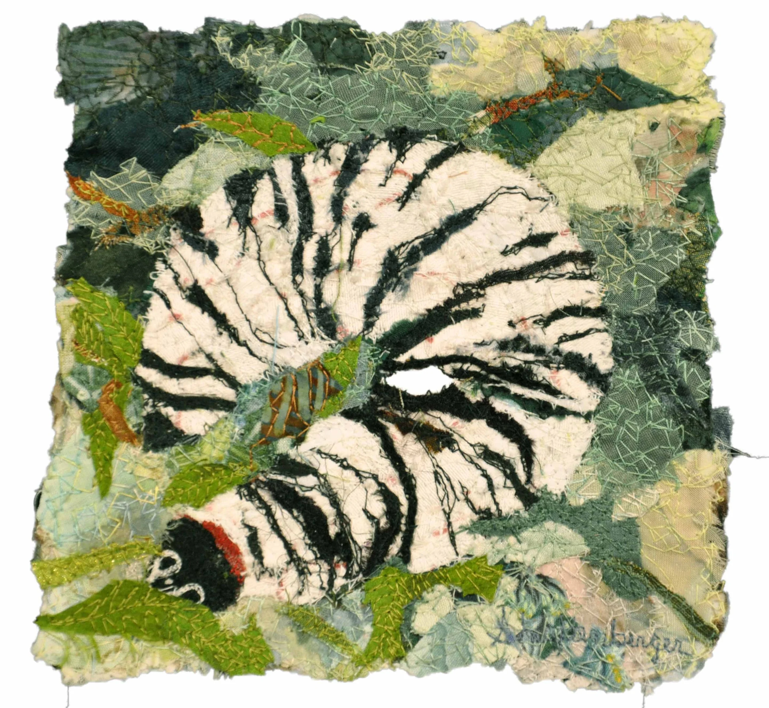 CATERPILLAR -   SOLD  
 
piece - 6" x 6"
 
framed - 16" x 16"