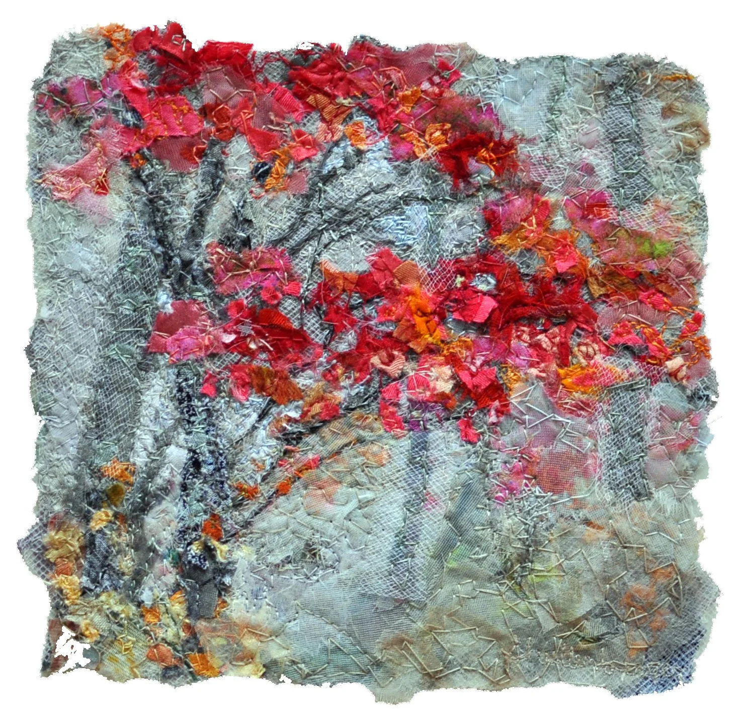 FIRE TREE -   SOLD  
 
piece - 5 x 5
 
framed - 16 x 16