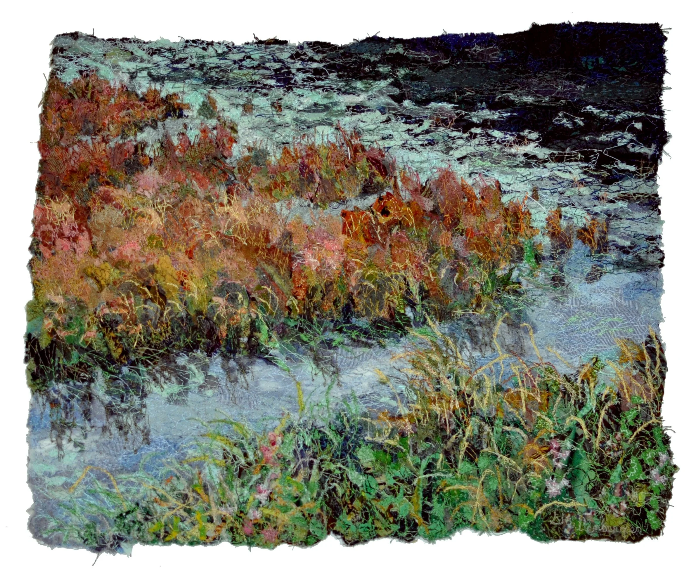 MULTICOLORED GRASSES-   SOLD  
 
piece - 12 x 14
 
framed - 26 x 29
