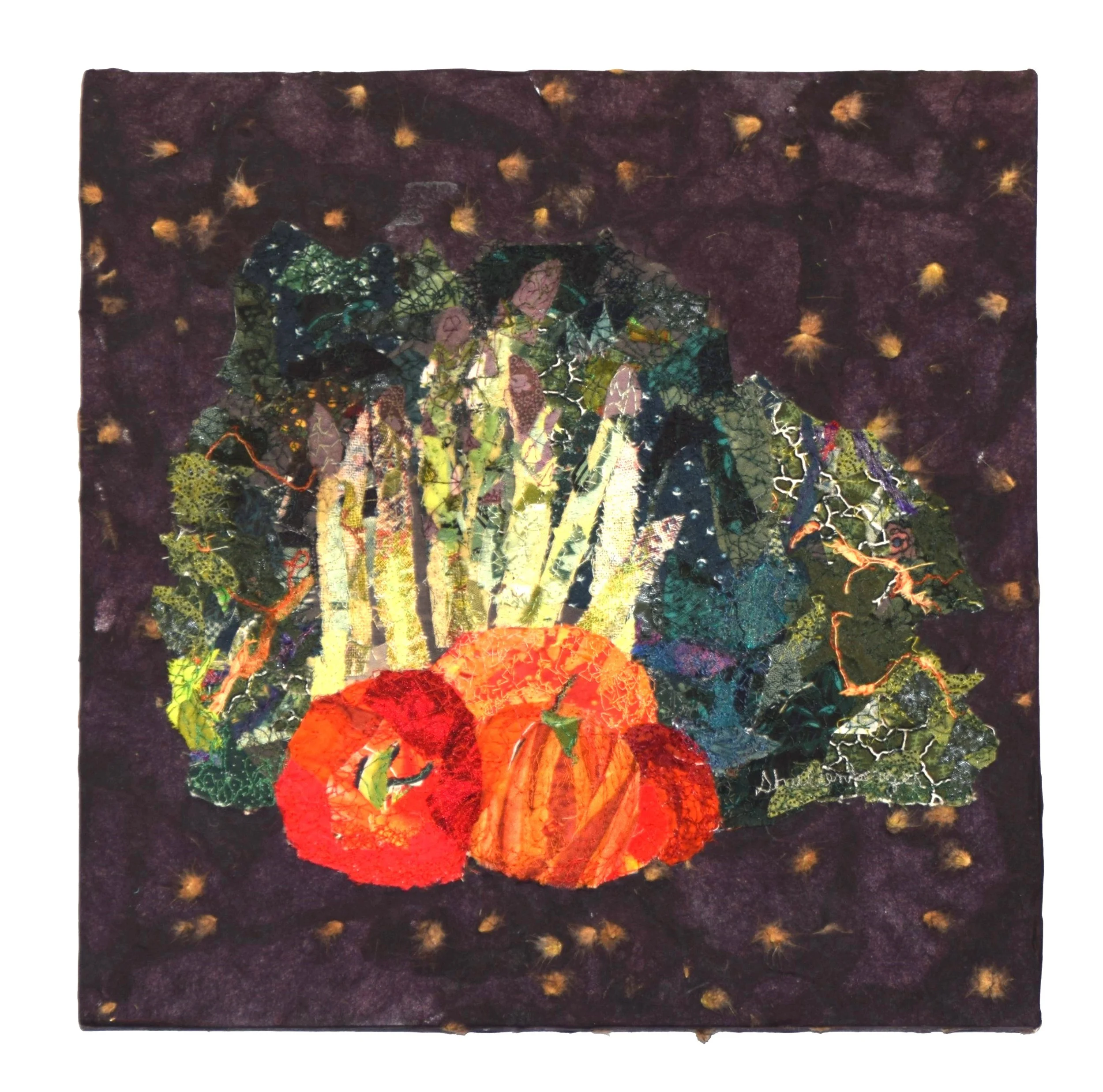 ASPARAGUS AND TOMATOES -   SOLD  
 
dimensions 12" x 12" 