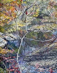 SUMAC -   SOLD  
 
11" x 13" piece
 
19" x 21" framed