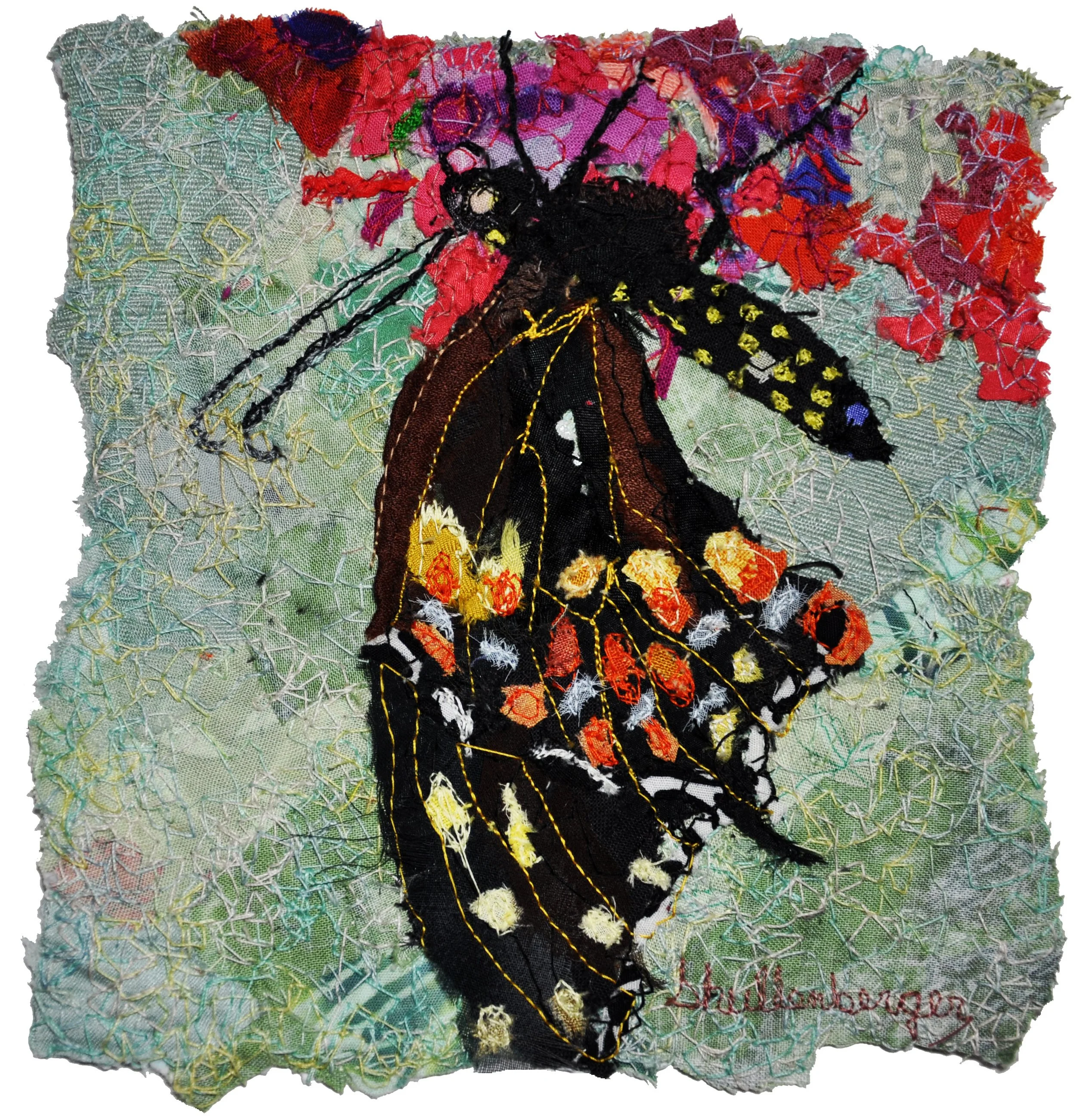 SWALLOWTAIL -   SOLD  
 
piece - 6" x 6"
 
framed - 14" x 14"