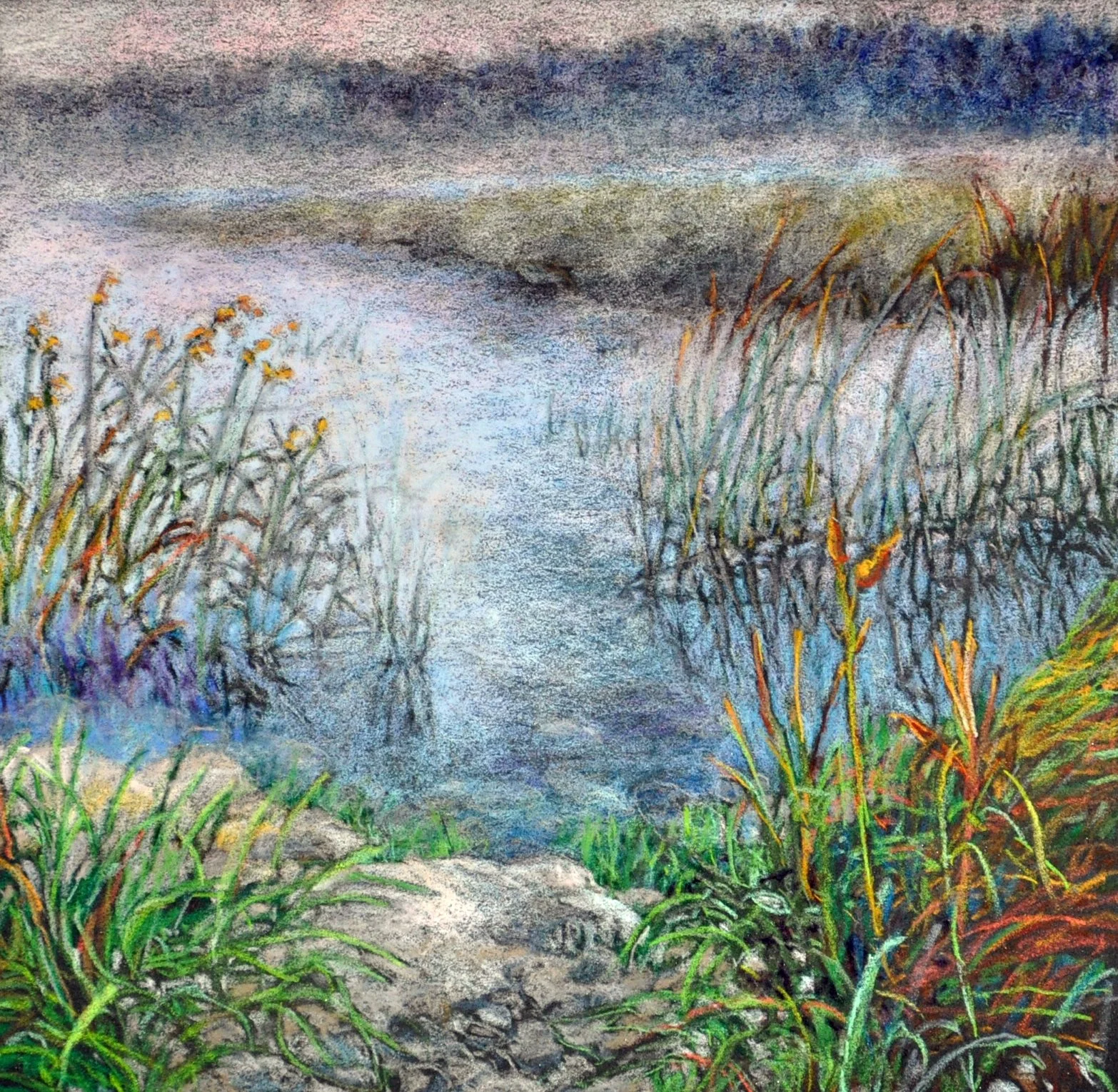 FOG IN THE WETLANDS -   SOLD  