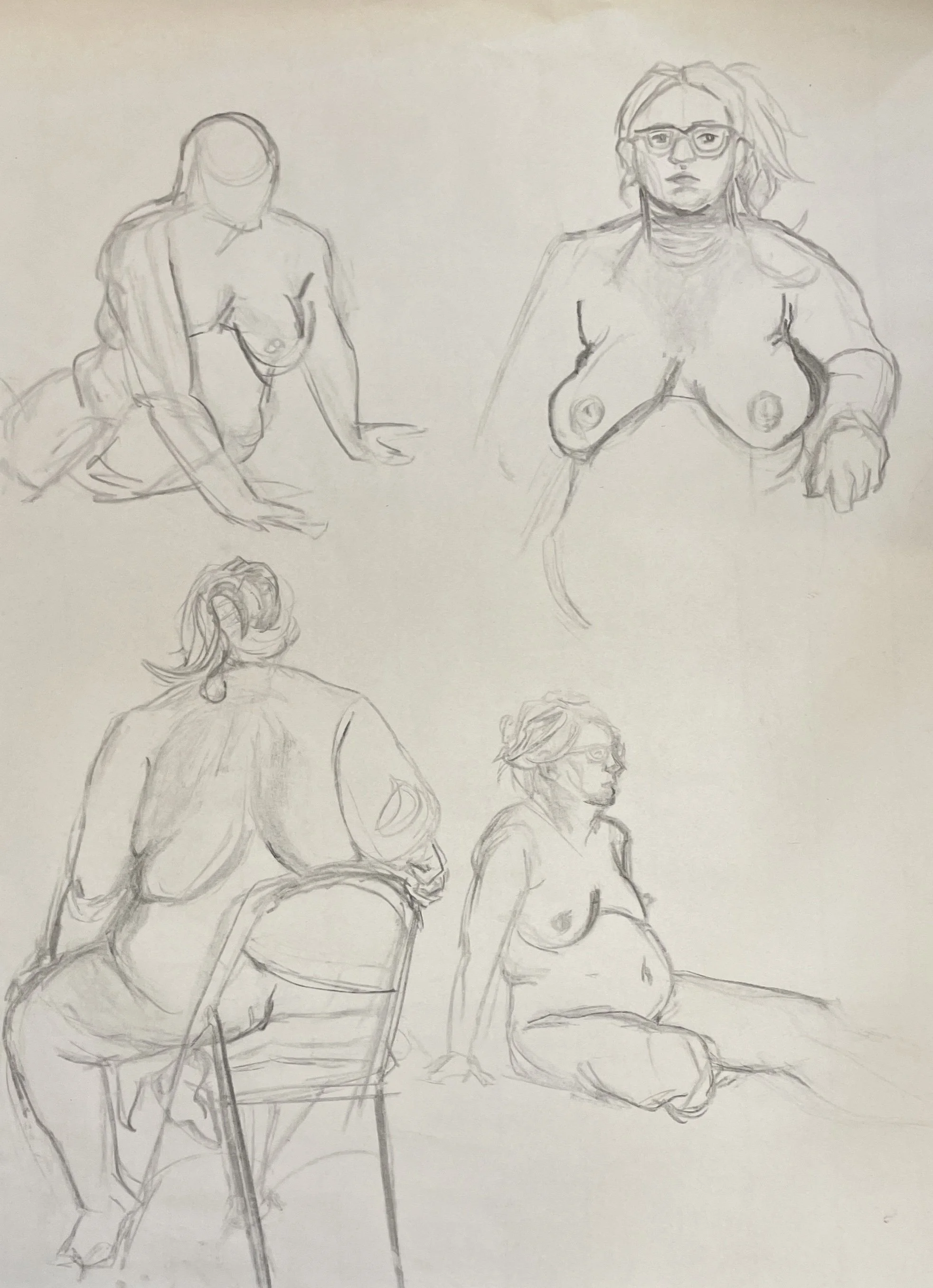 Figure Study 2 (2024) charcoal.