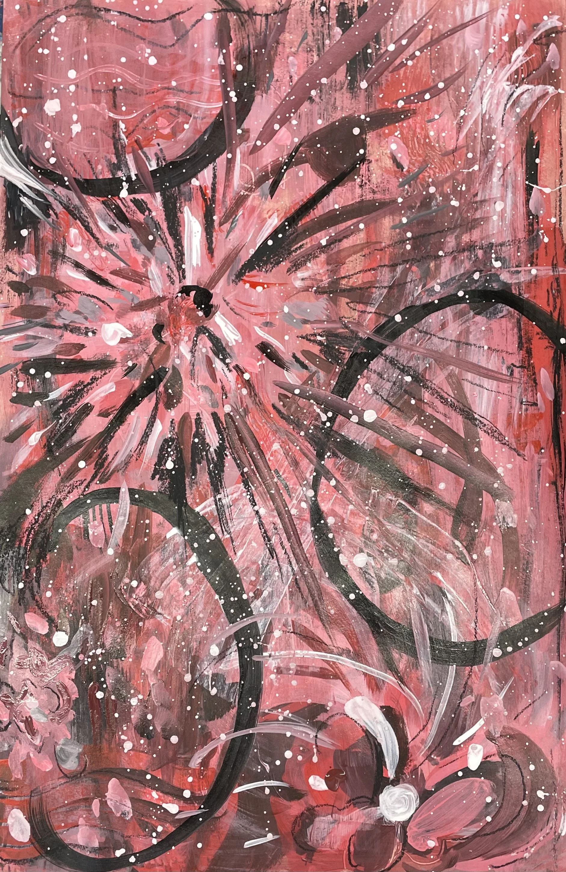 Fireworks (2021) mixed media acrylic. 