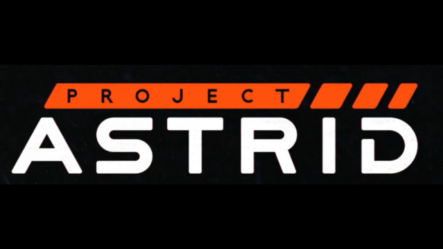 Logo for Project Astrid with the word 'PROJECT' in black text on an orange background and 'ASTRID' in white text with stylized design elements.