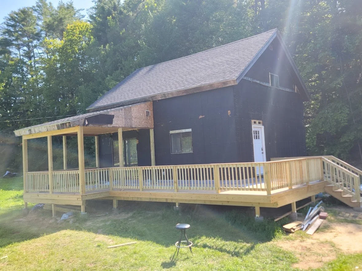 Finished Wrap Around Deck Addition