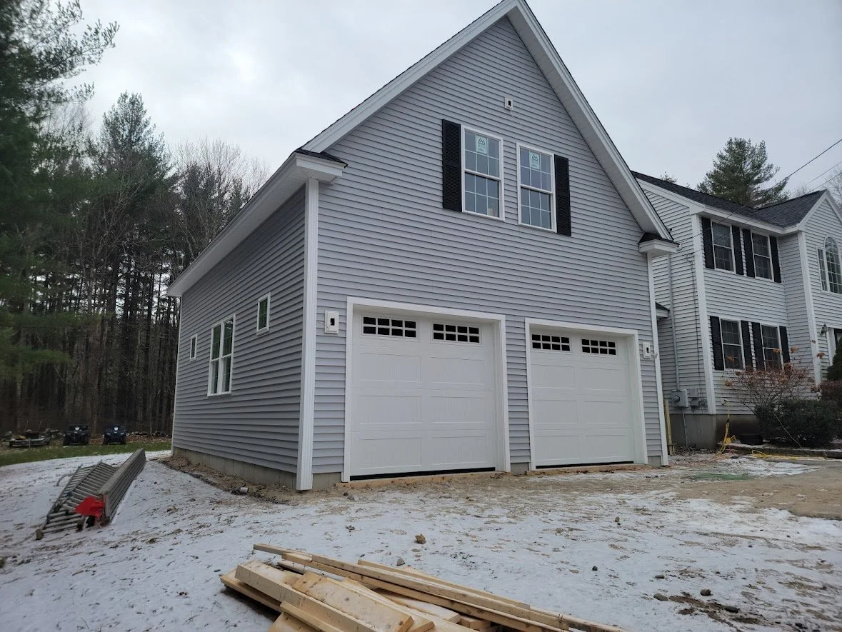 Finished Garage and Bedroom Additions