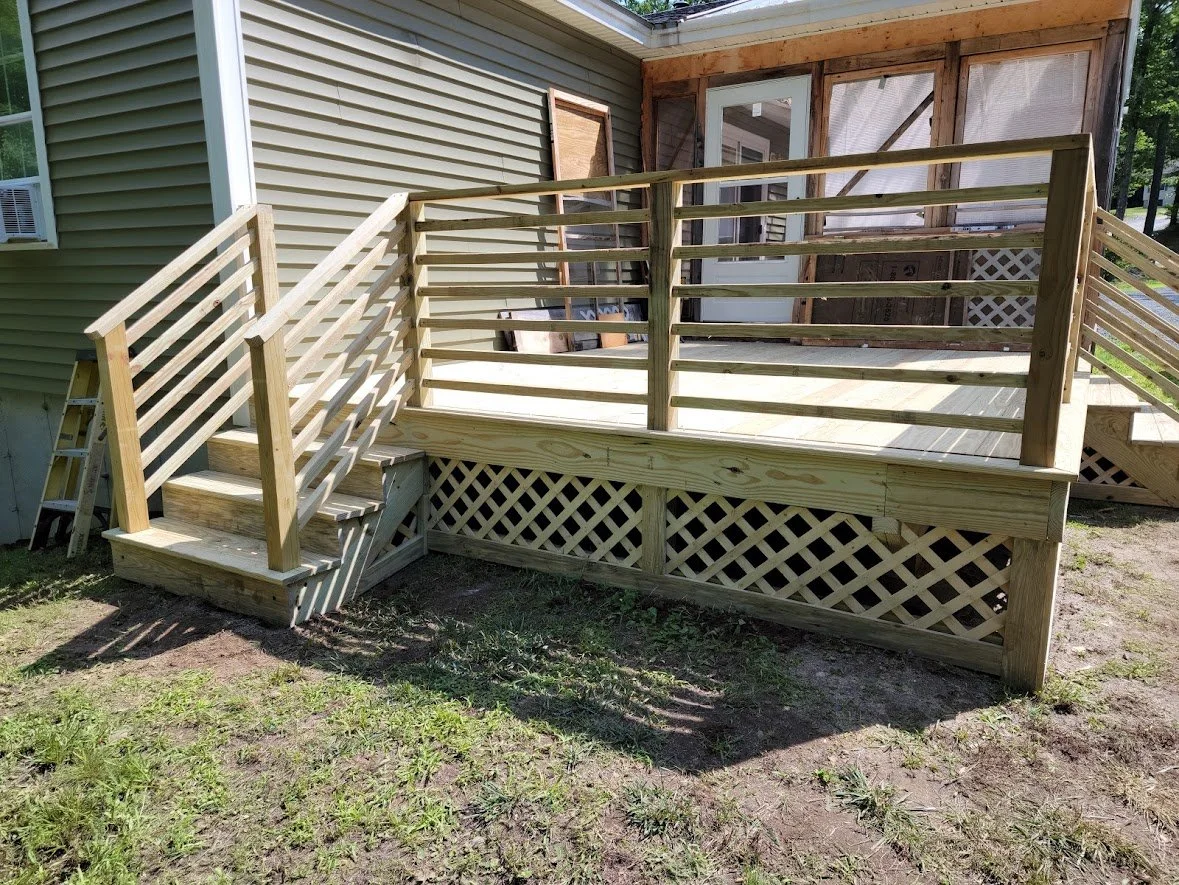 Finished Back Deck Addition 