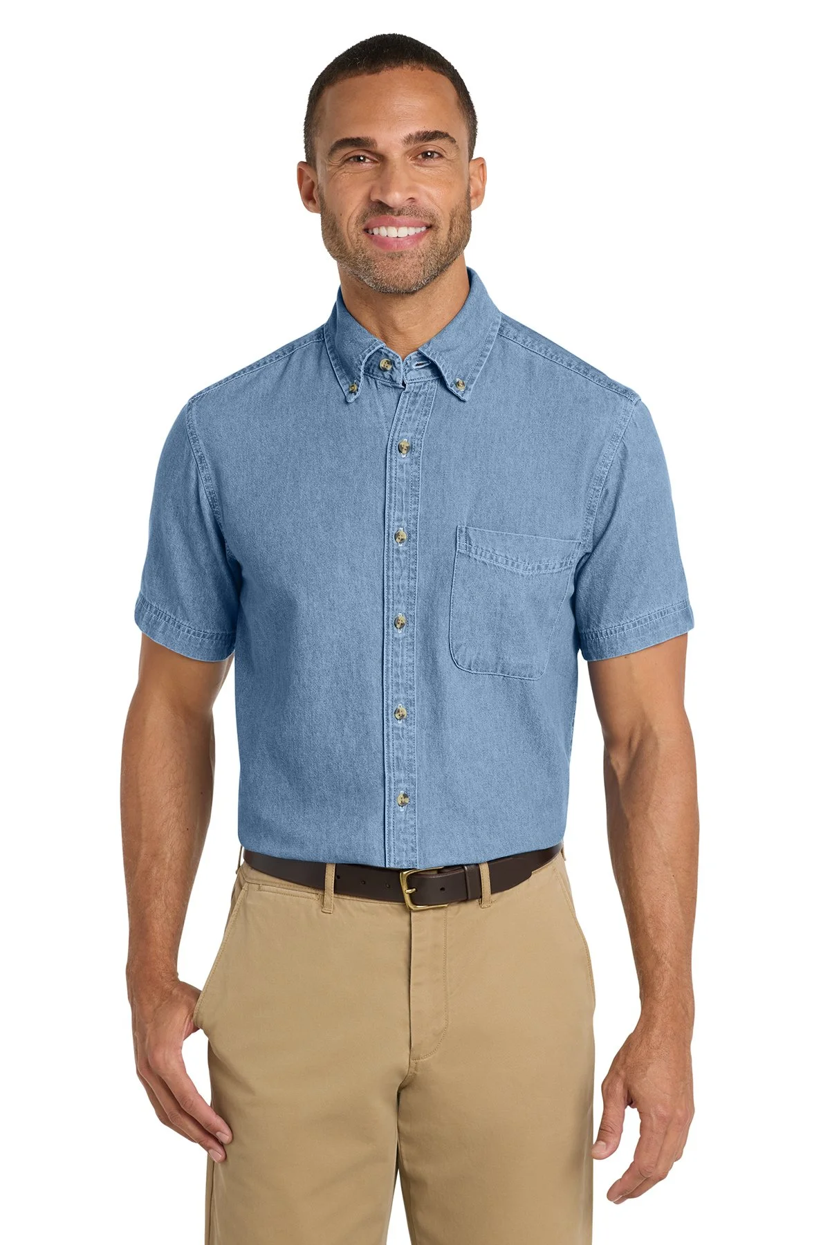 Short Sleeve Value Denim Shirt.