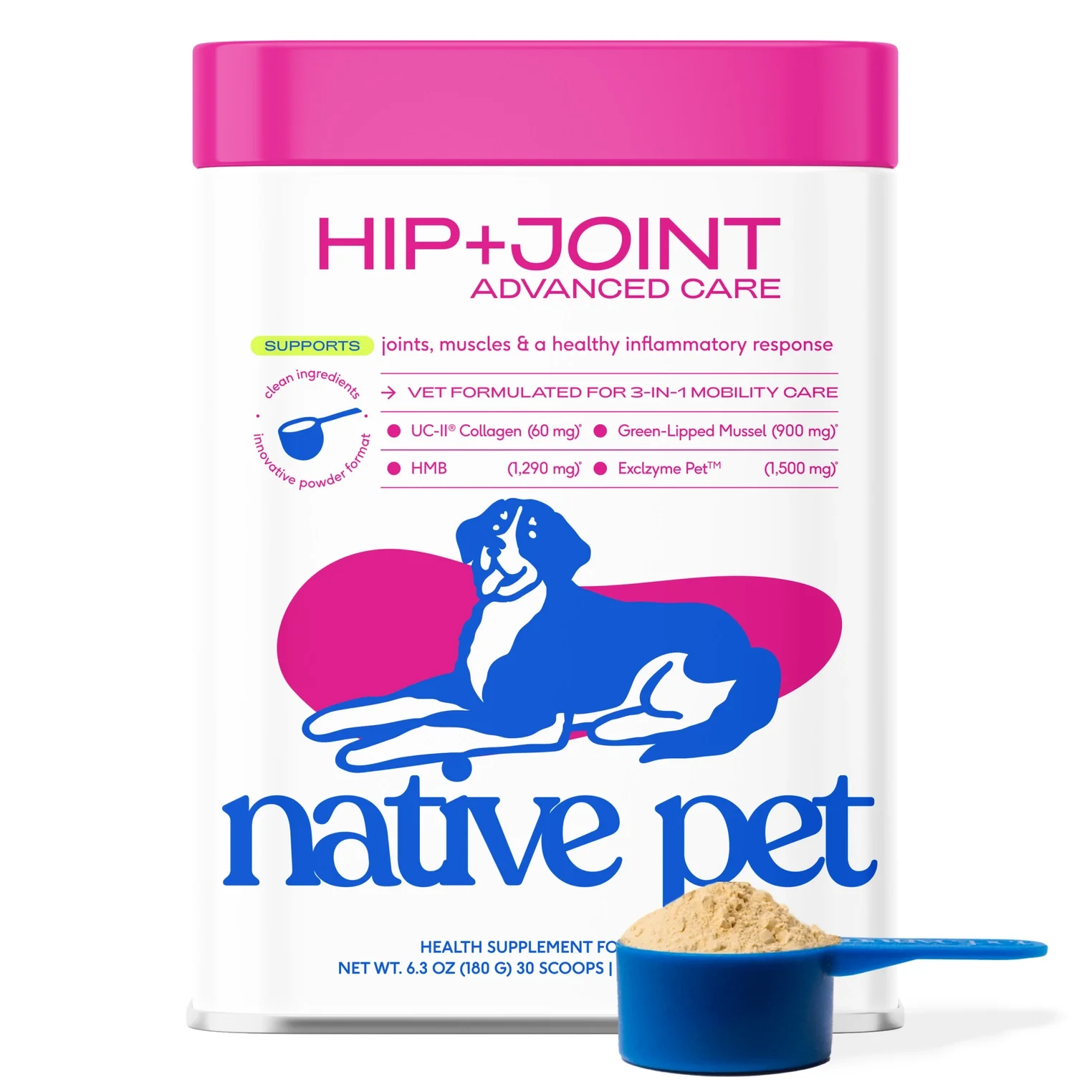 Native Hip+Joint Advanced Care Powder Joint, Muscle & Inflammation