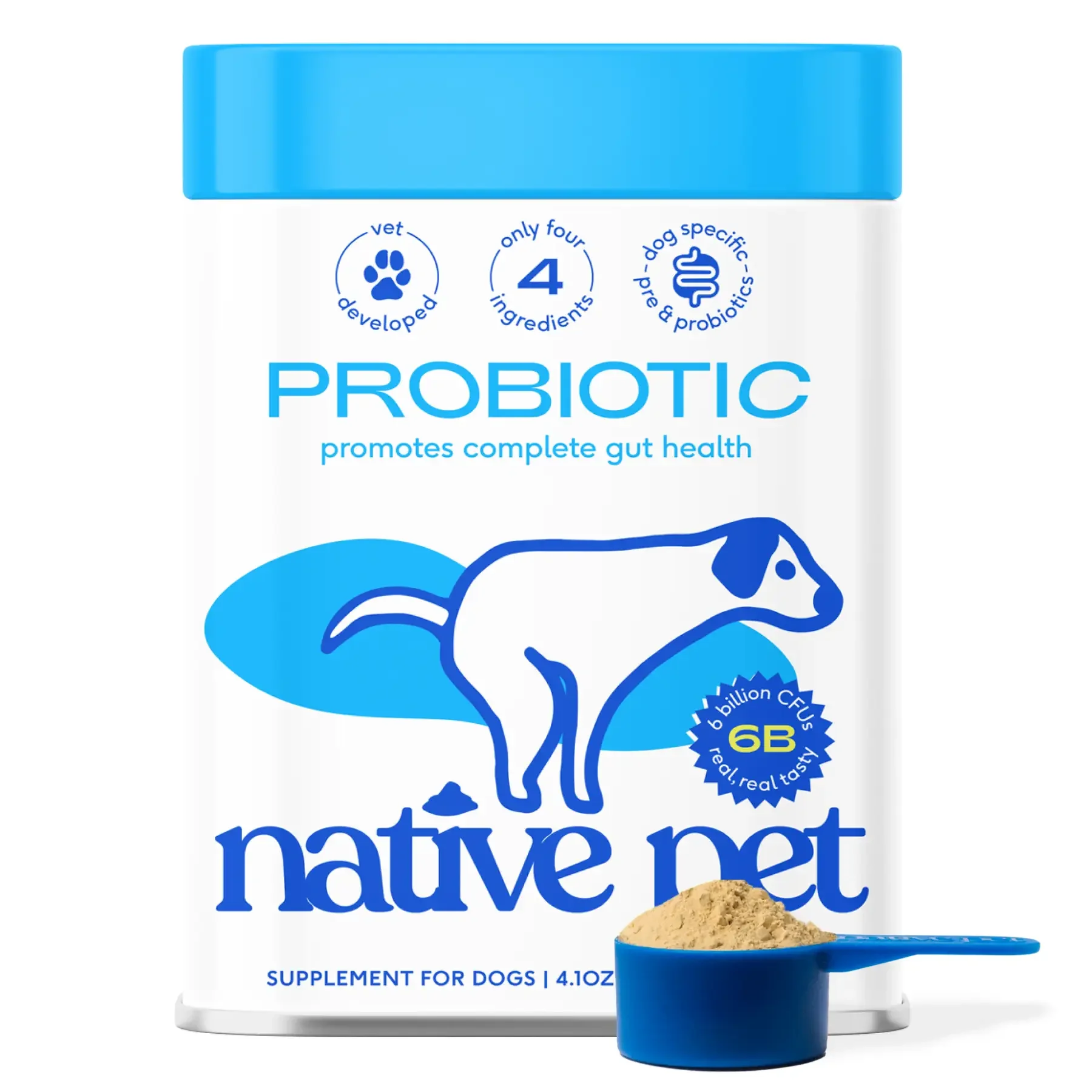 Native Probiotic & Prebiotic Powder Vet-Formulated Supplement
