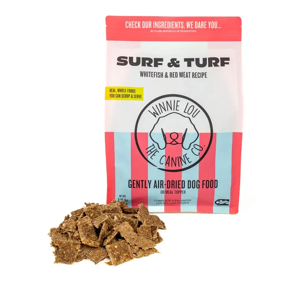 Winnie Lou Gently Air-Dried Dog Food -Surf + Turf
