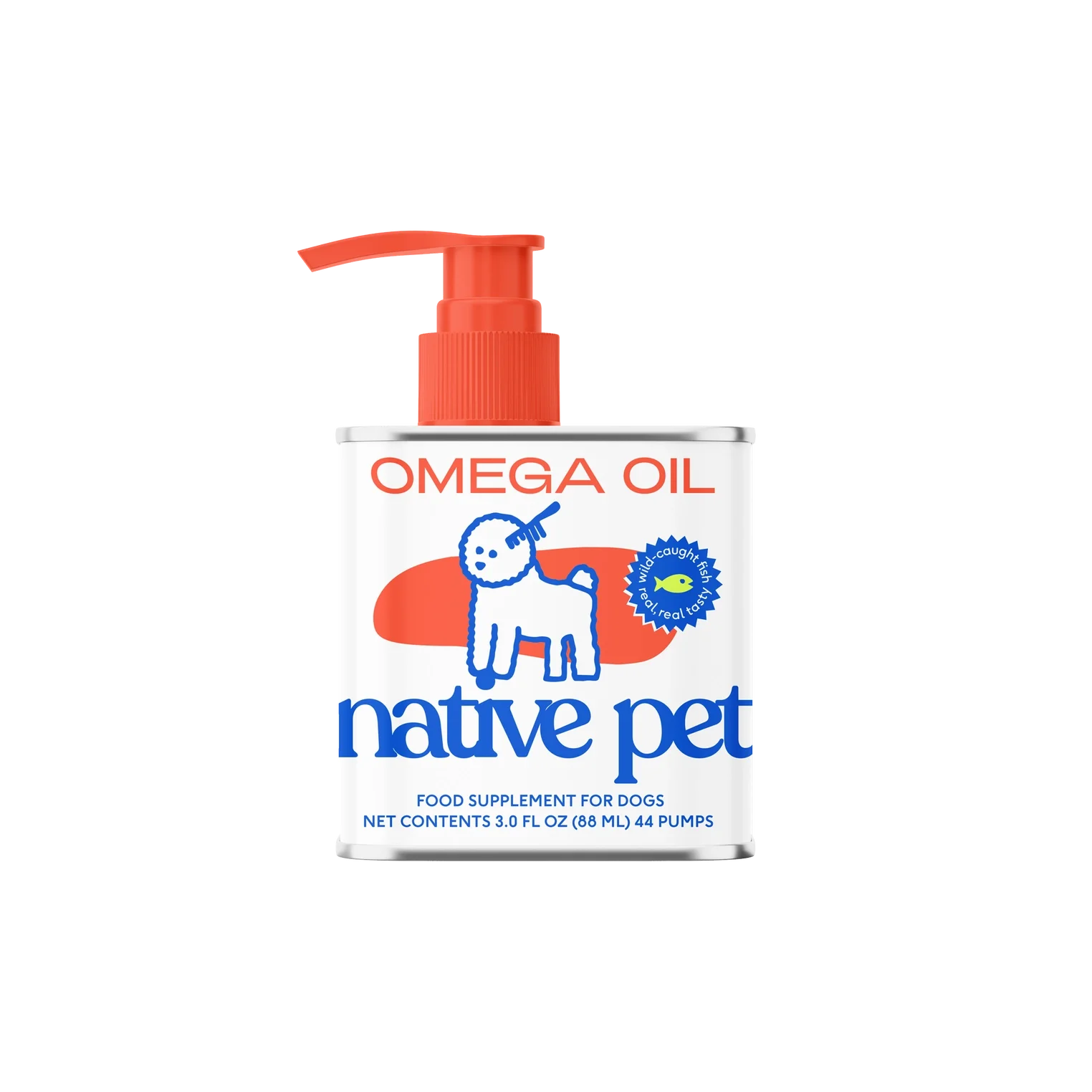 Native Omega-3 Fish Oil, Skin & Coat Health Supplement For Dogs