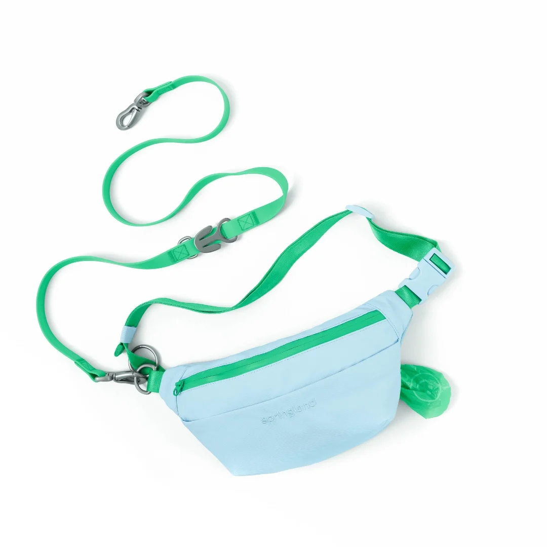 Springland Pets Hands-Free Dog Walking Bag with Leash