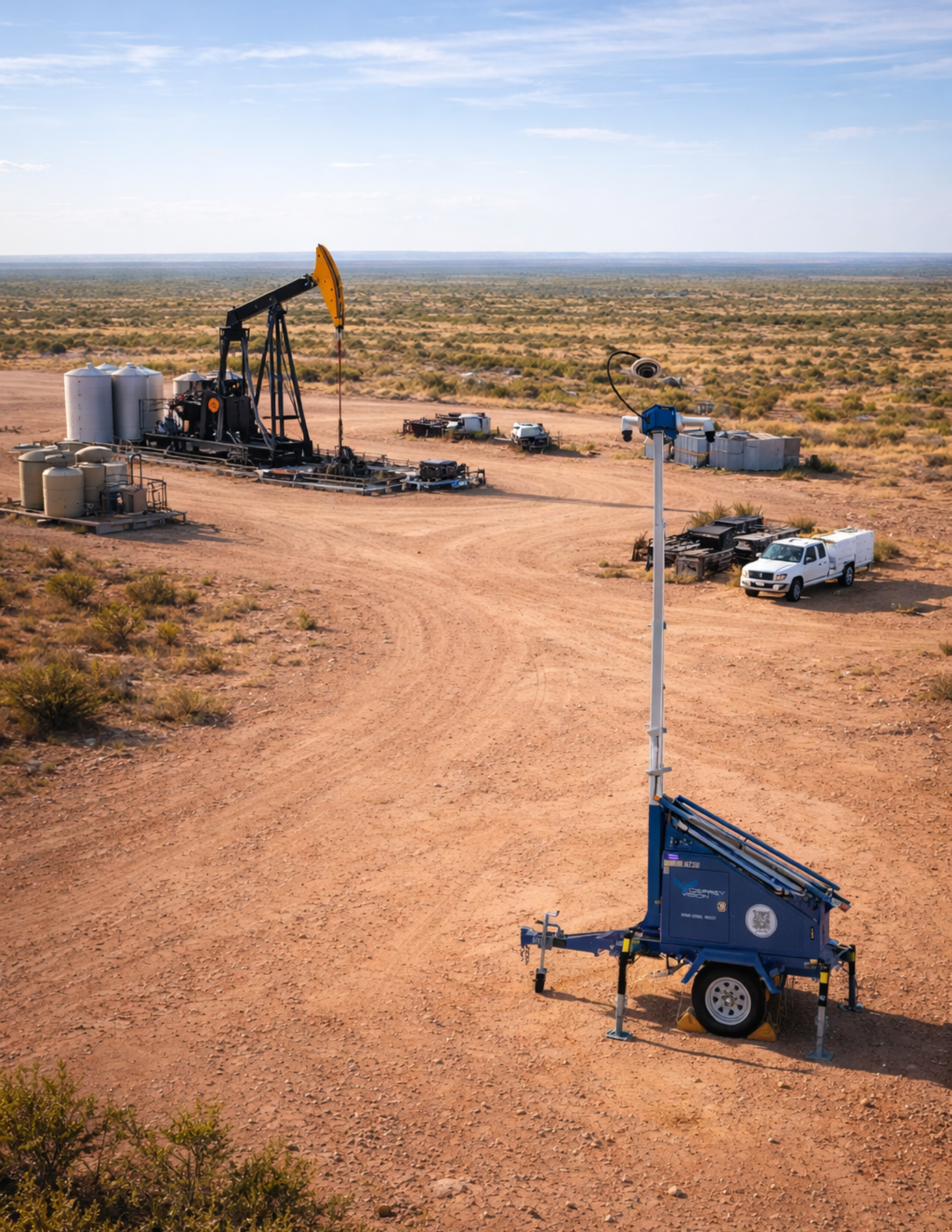 Oilfield AI Surveillance Trailers: Crushing Theft, Downtime &amp; Threats on Every Texas Well Pad
