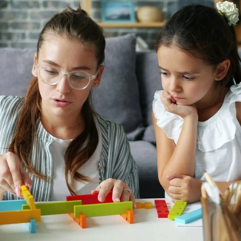 Academic tutoring session for kids with personalized instruction and hands-on learning support