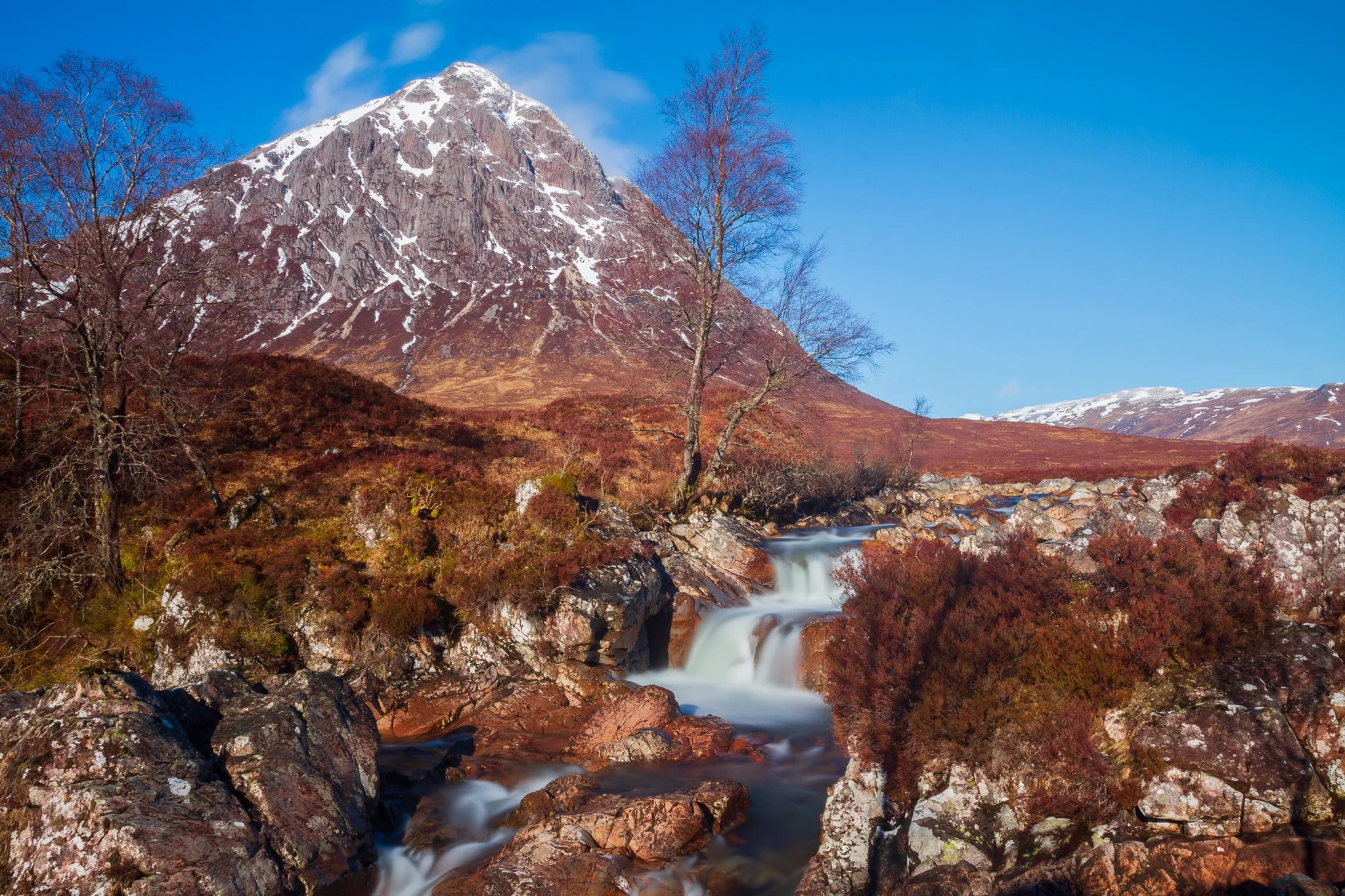 Stob Dearg, and River Coupall Falls, Glencoe, Scotland.jpg