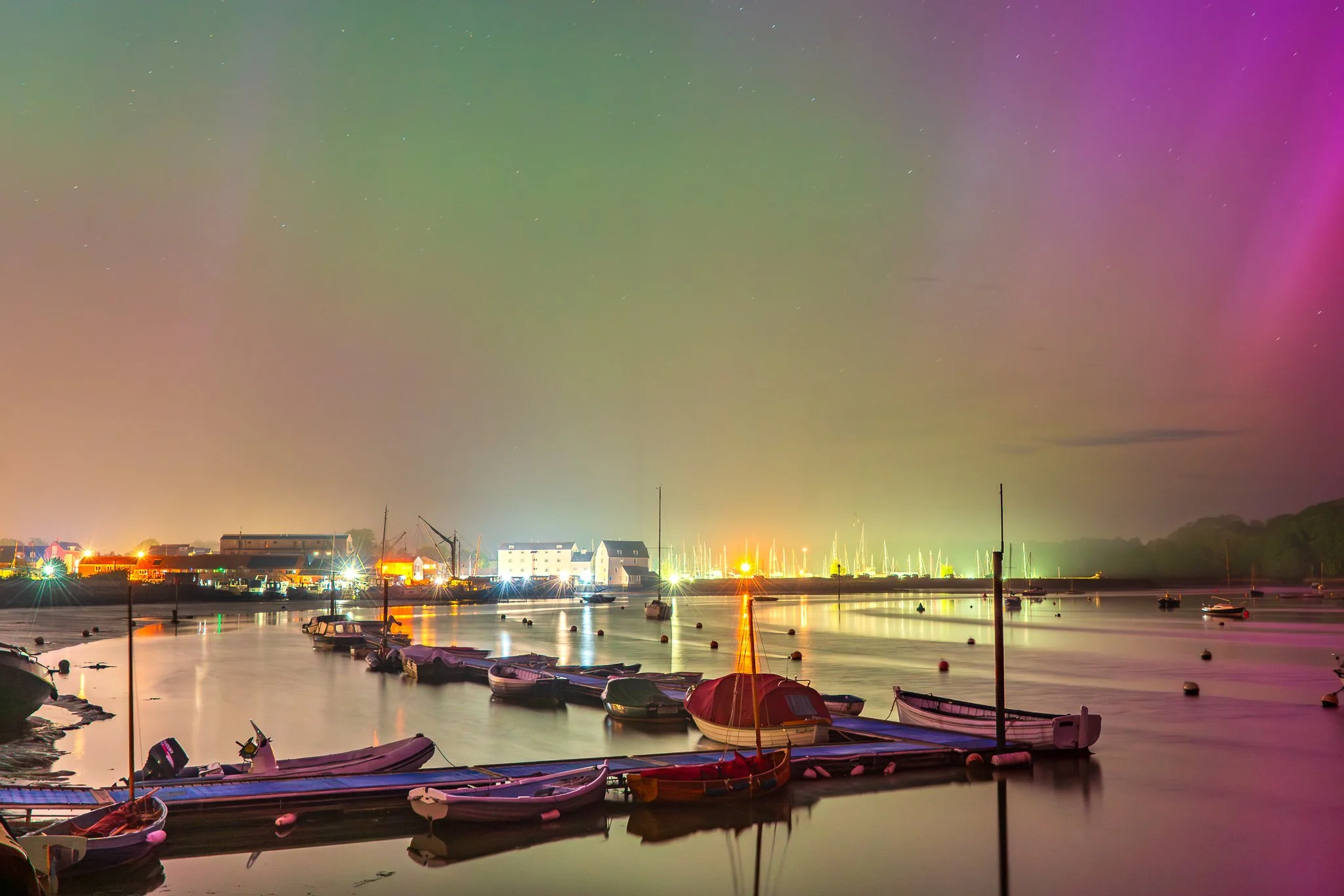 Aurora Over The Tide Mill, Woodbridge, Suffolk.jpg