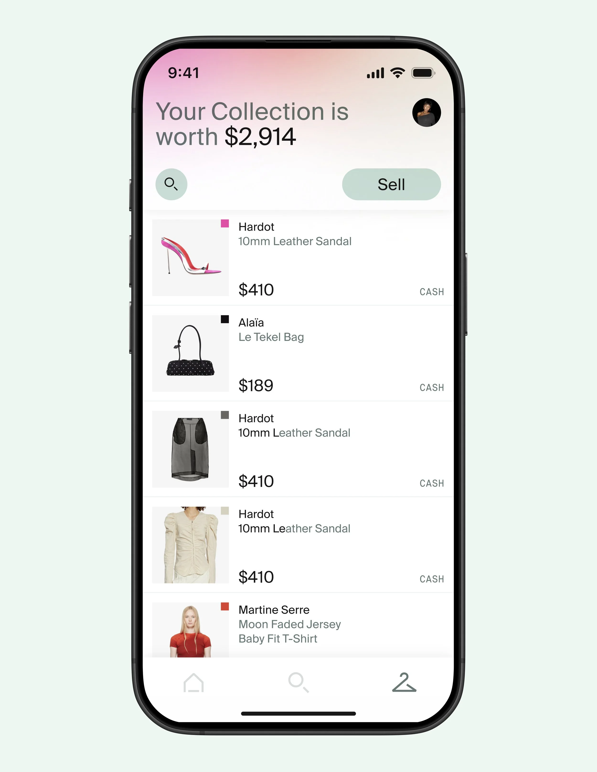 Croissant resale app rebrand visual identity and web design by Bully creative agency