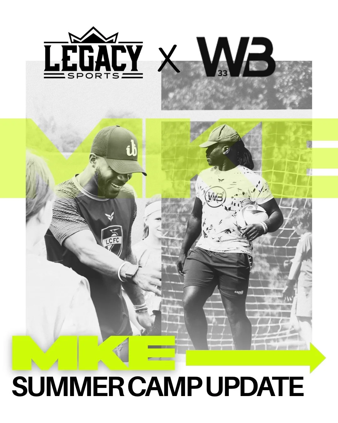 Two Elite Camps. One Epic Field.

WB33 X LEGACY SPORTS ⚽️🔥

🗓️ June 22nd - June 25th
📍 Uihlein Soccer Park 

Join us for an unforgettable summer camp experience! 

WB33 - Goalkeeper Camp: 🧤 
https://www.wb33gk.com/register/p/gk-summer-camp-2025

