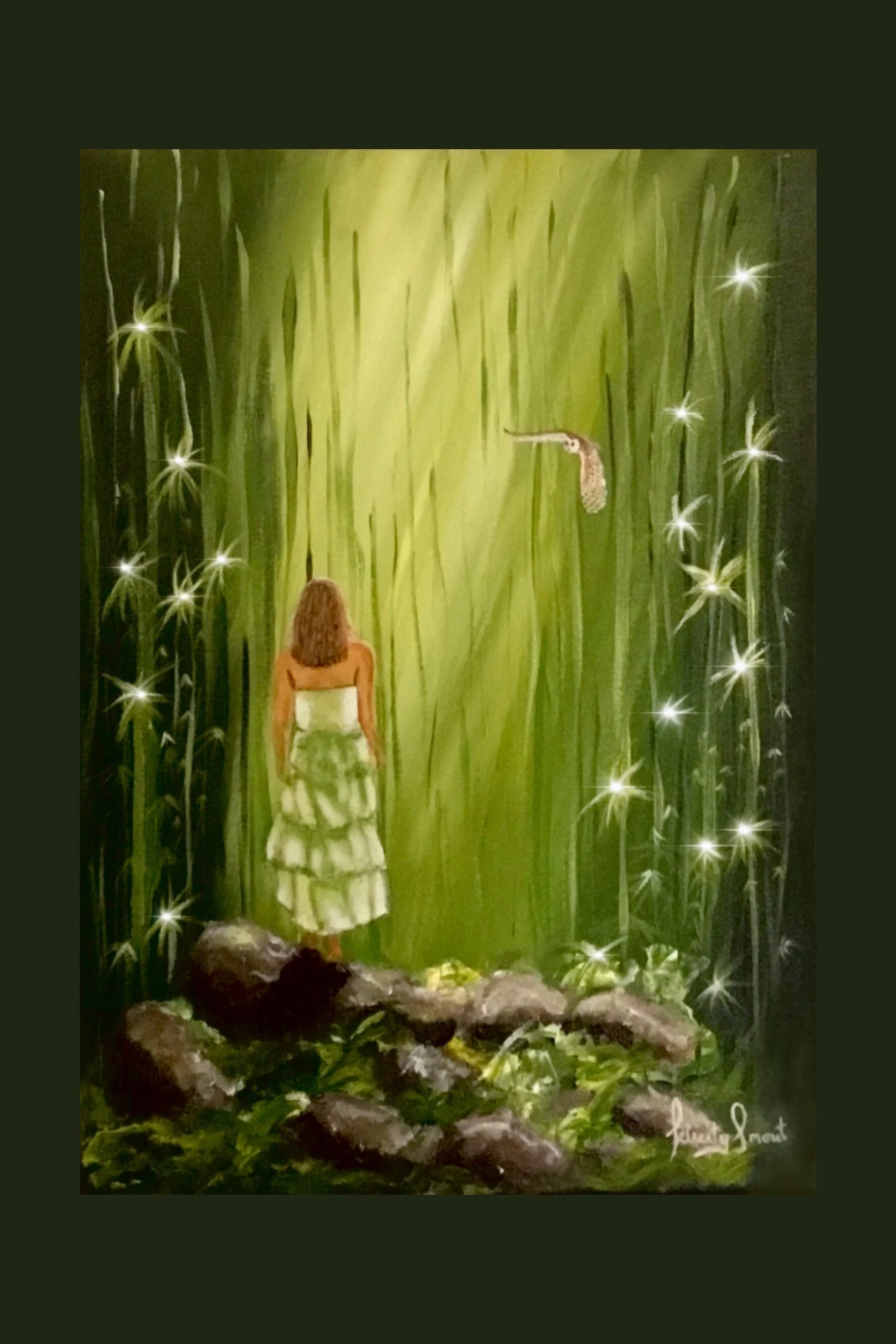 Wisdom - Available Acrylic on canvas. 39.5 x 30 x 1.5 cm. 
$550