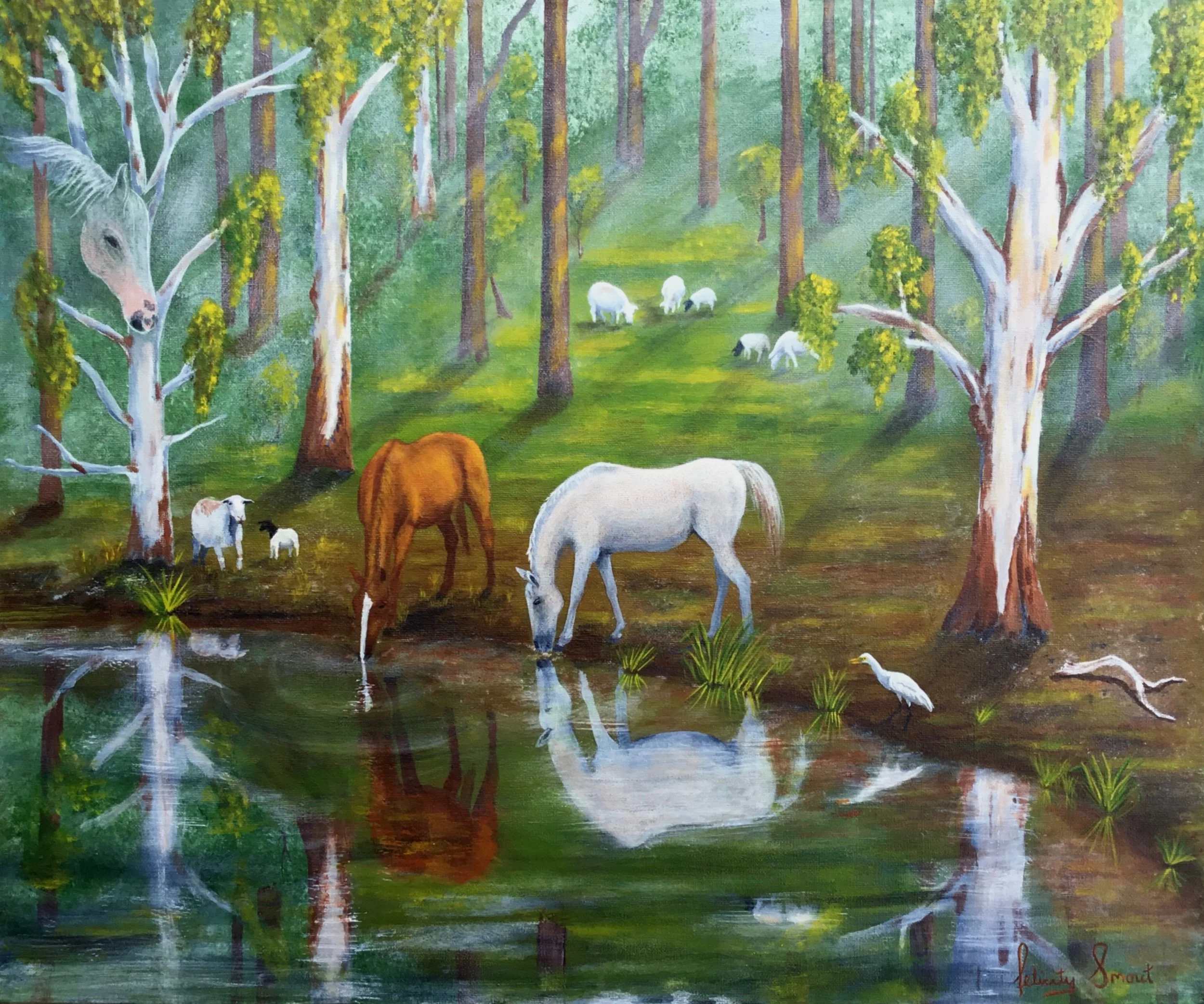 Magic Morning - Sold ❤️
Acrylic on canvas.