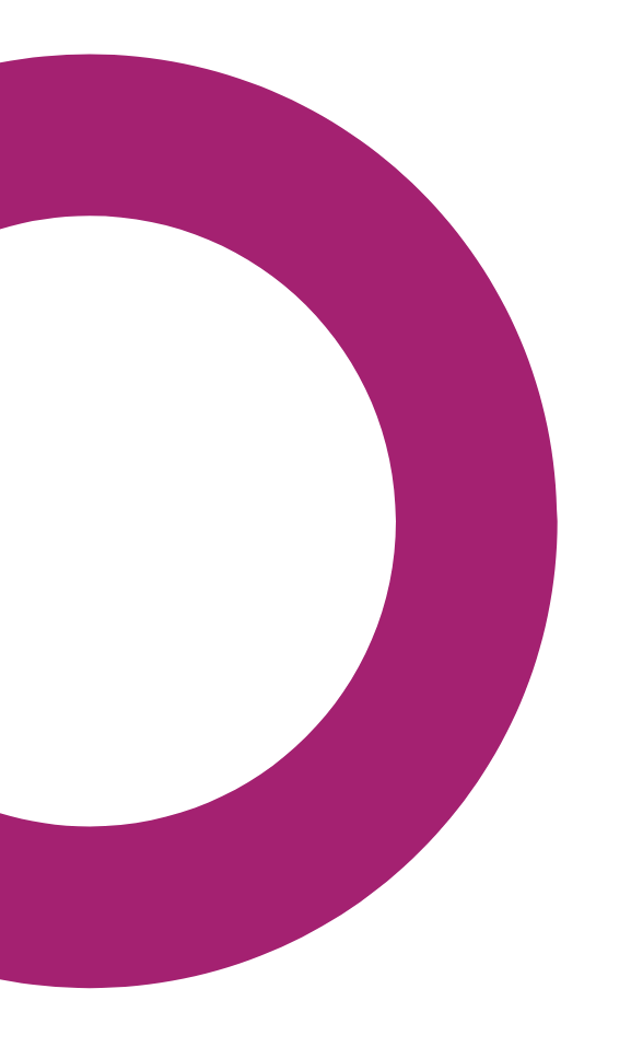 Close-up of a purple circular ring on a black background.