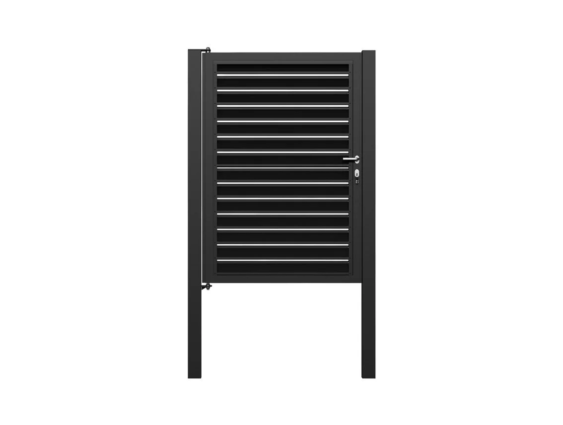 Louvered Pedestrian Gate 6'H x 4'W