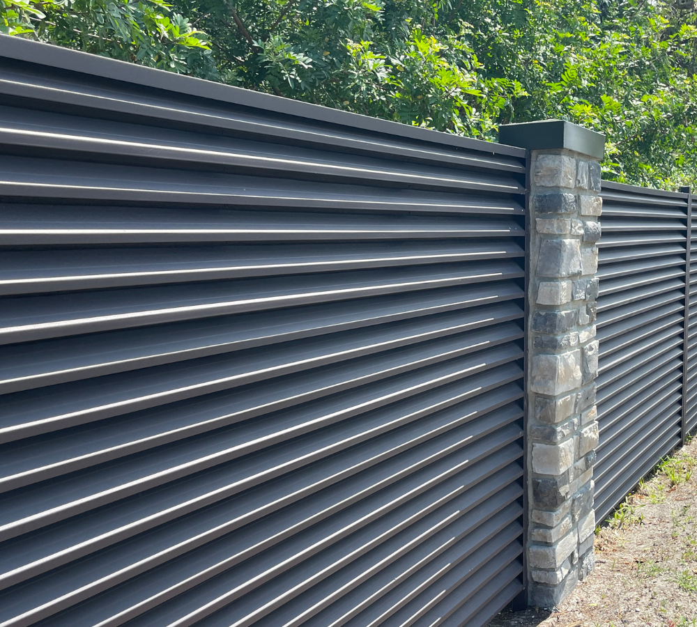 Louvered Privacy Fence 
