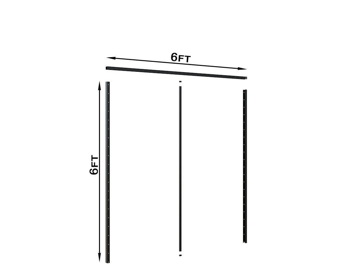 Galvanized Steel Louvered Privacy Fence Frame Kit