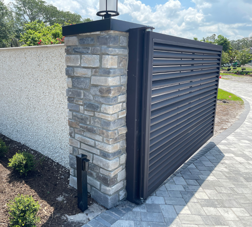 Louvered Privacy Swing Gate
