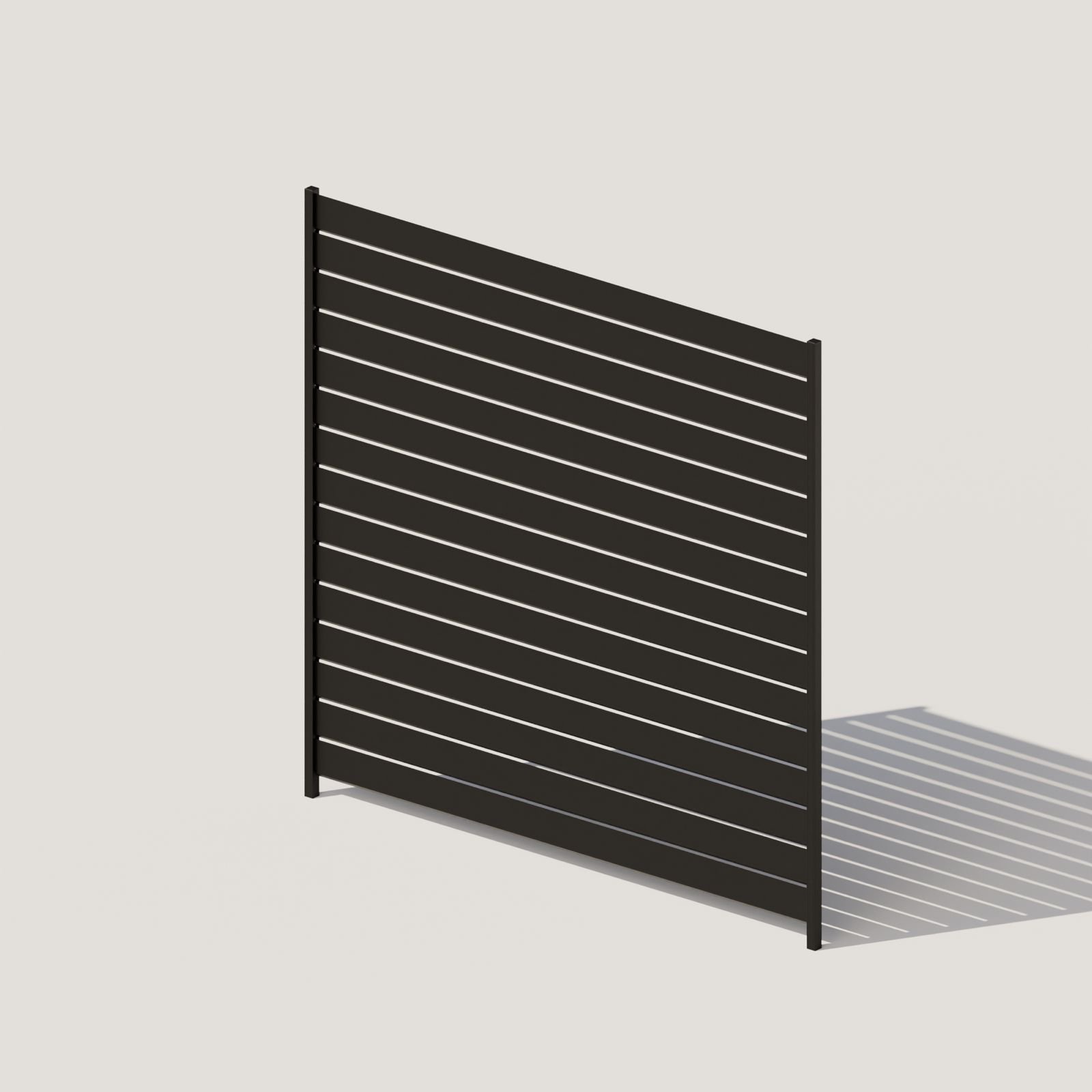 Aluminum Rhombus Privacy Fence Panel 6'H x 6'W